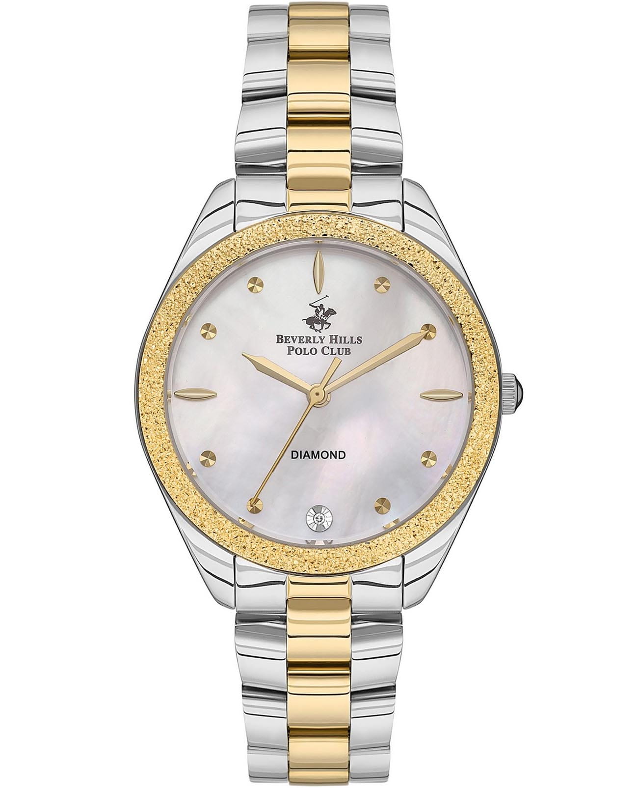 Beverly Hills Polo Club Beverly Hills Polo Club BP3564C.220  BP3564C.220 кварцевые женские часы перламутровый циферблат, браслет нержавеющая сталь с ip-покрытием — вид спереди
