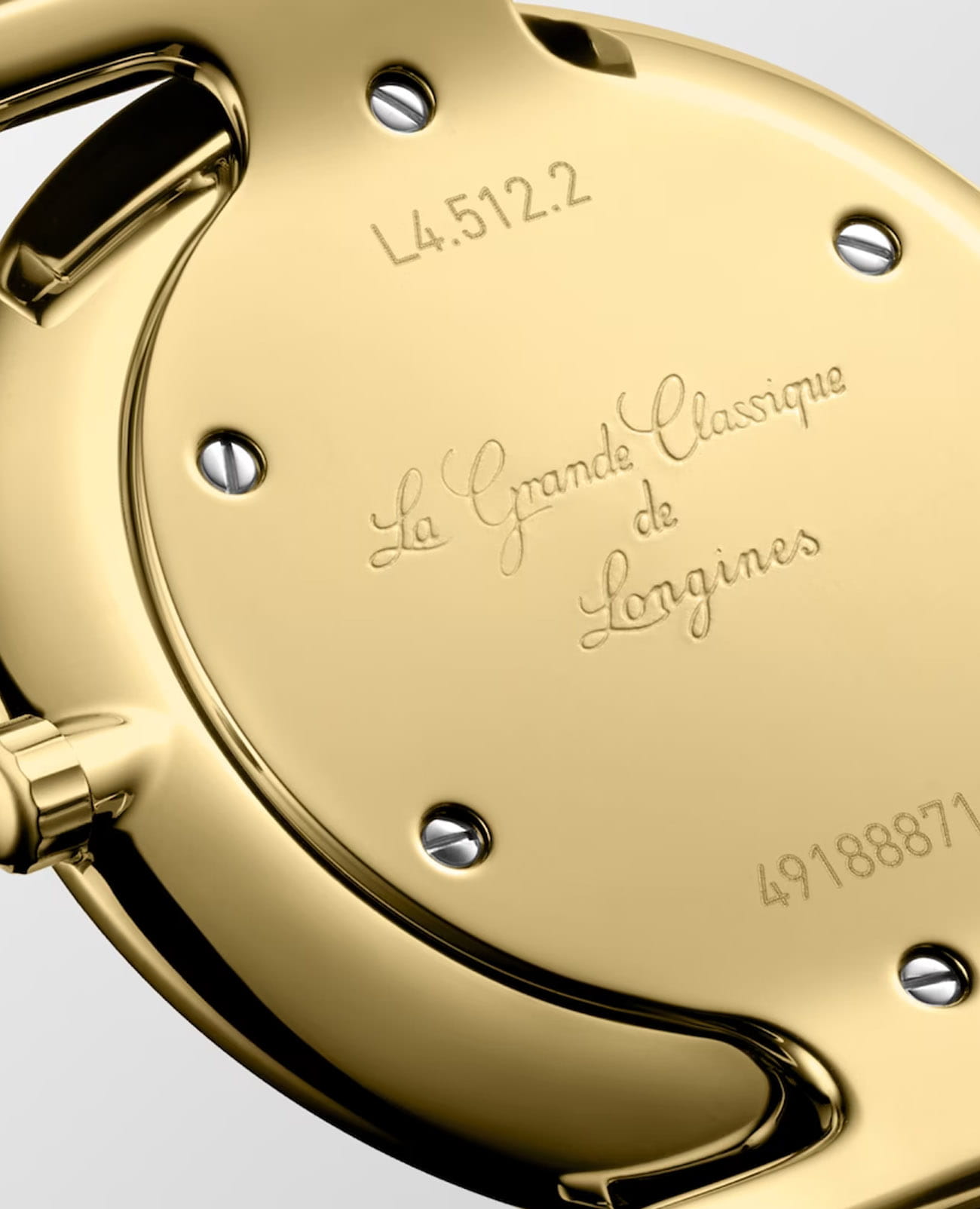 Longines Longines La Grande Classique L4.512.2.37.8 кварцевые женские часы часы крупный план золотой циферблата