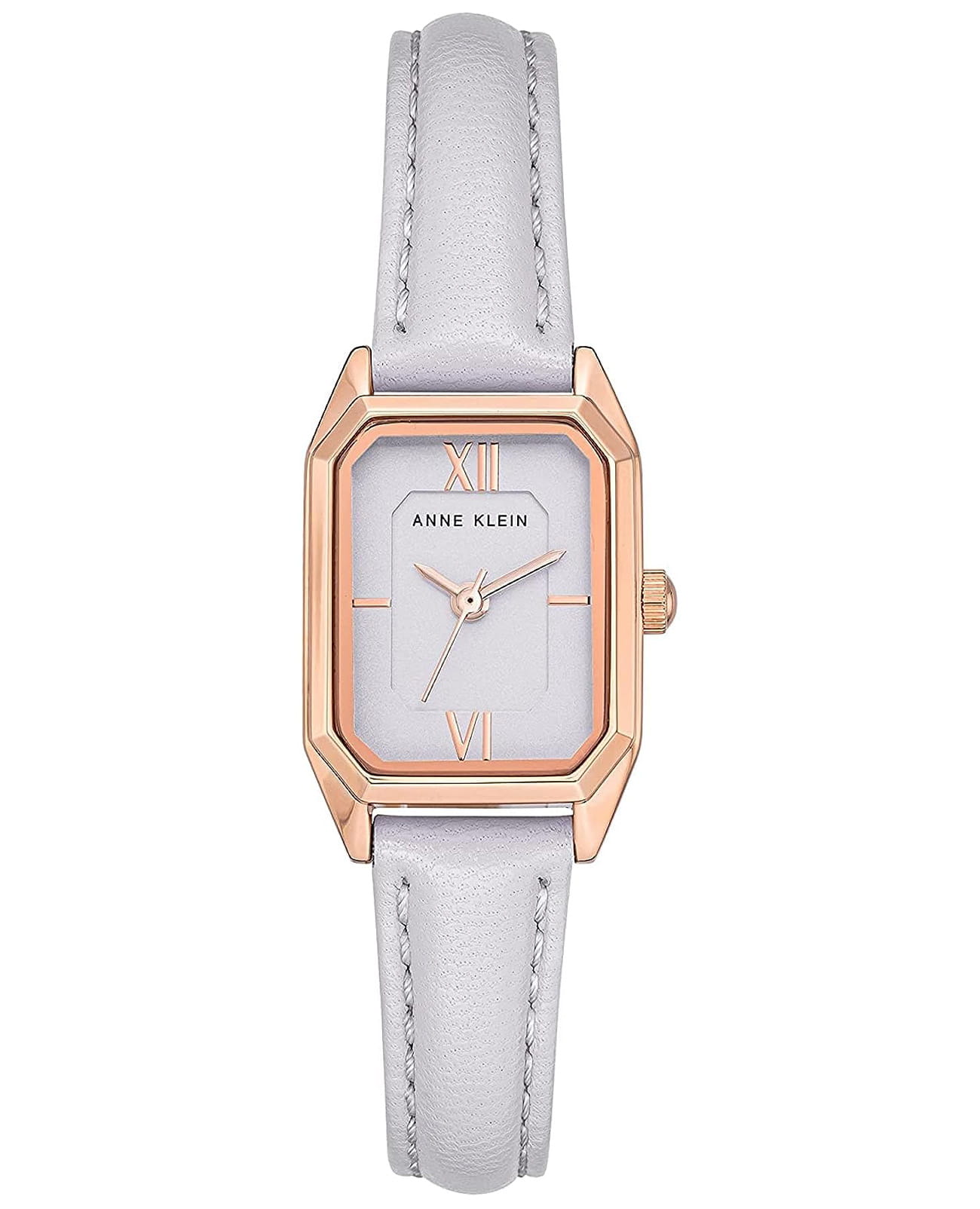 Anne Klein Anne Klein Leather 3968RGLV  3968RGLV кварцевые женские часы серый циферблат, браслет кожаный — вид спереди