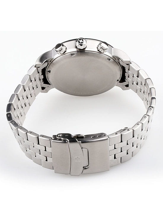 Wenger 01.1743.105,  швейцария мужские часы на браслете нержавеющая сталь боковой вид