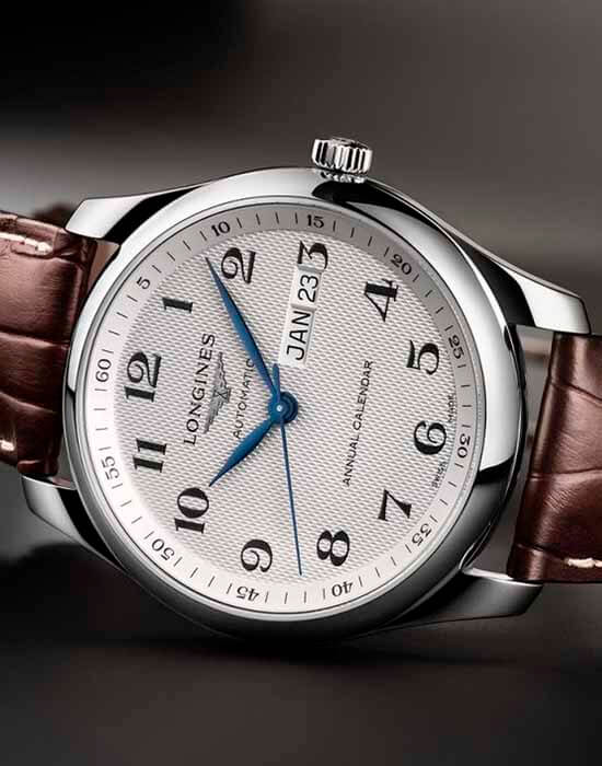 Longines Longines Master Collection L2.920.4.78.5 механические мужские часы часы крупный план серебристый циферблата