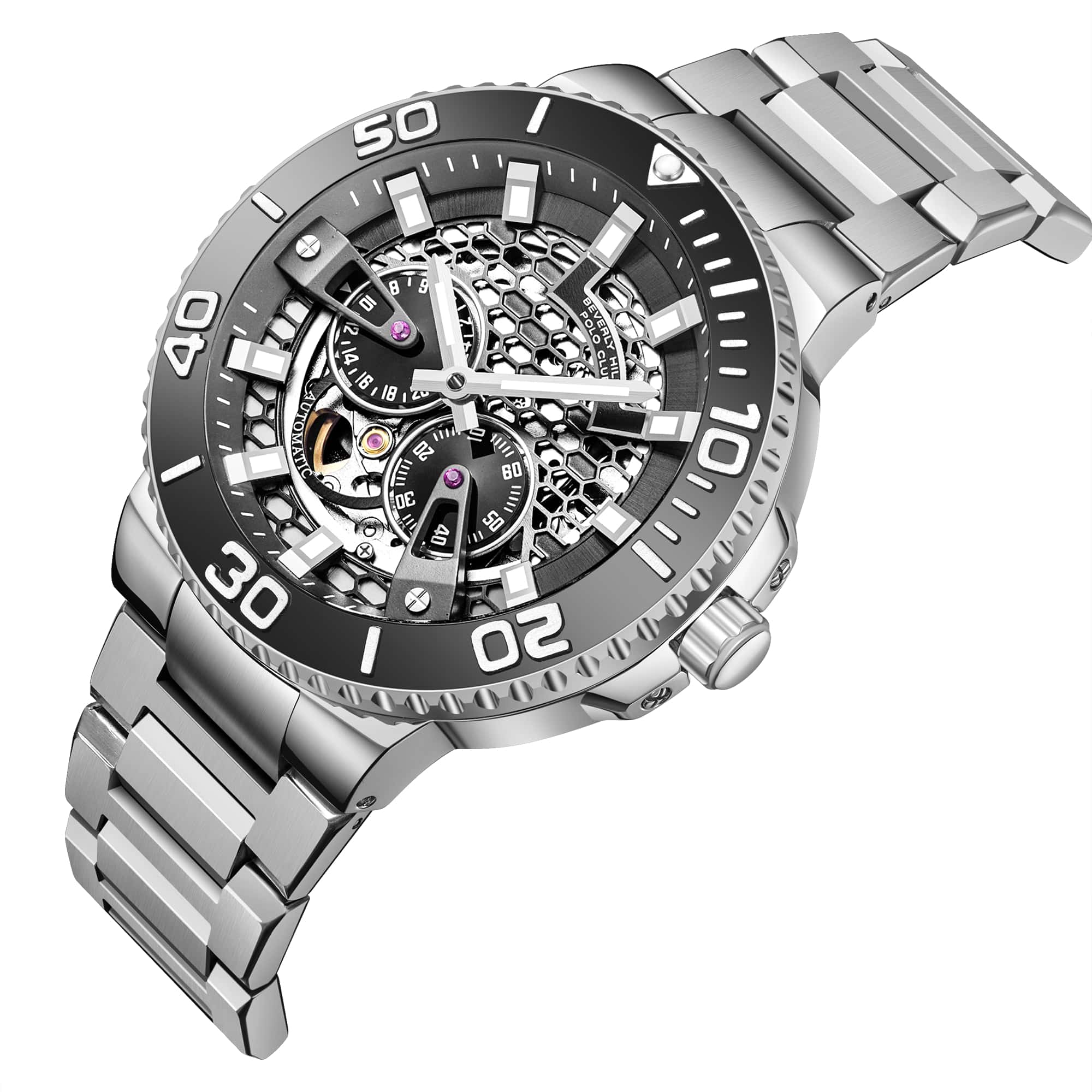 Beverly Hills Polo Club Beverly Hills Polo Club BP3702X.350  - задняя крышка металл сталь корпуса, сша часы