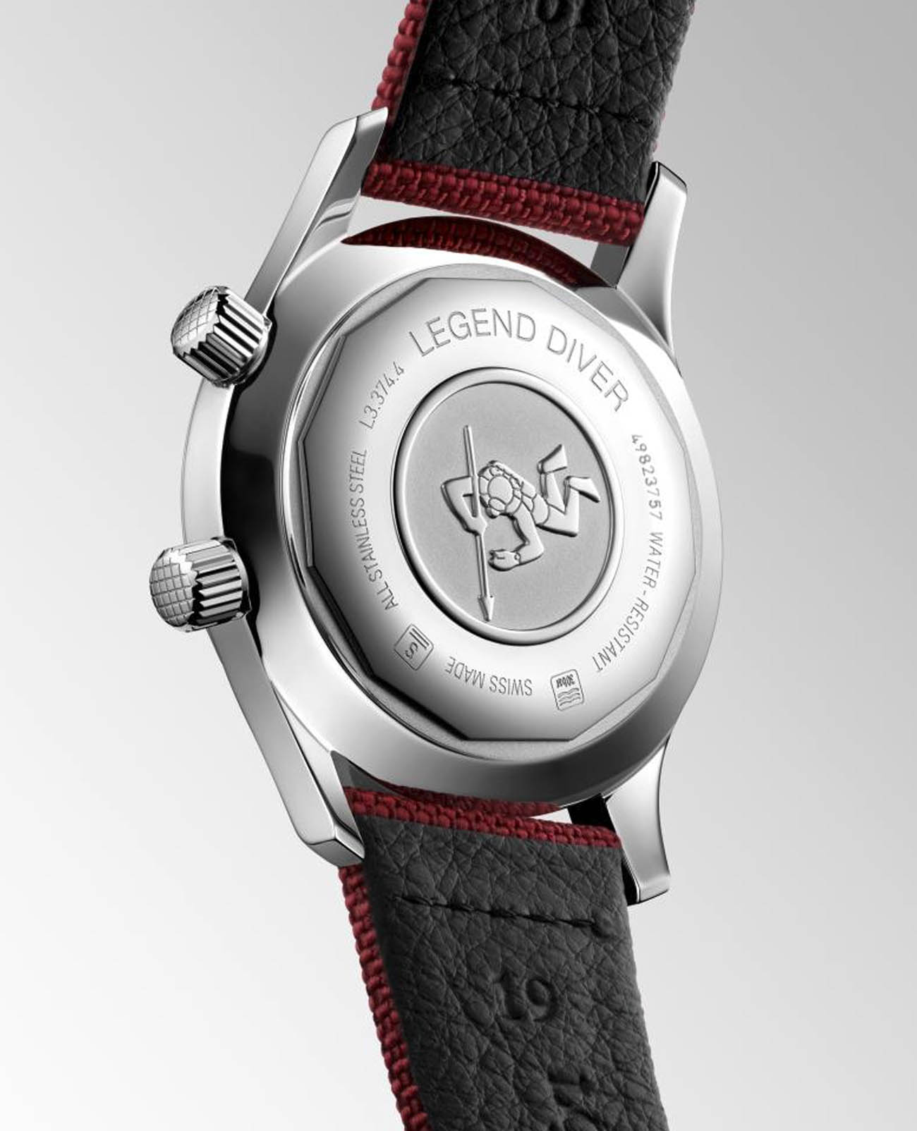 Longines Longines Legend Diver L3.374.4.40.2 , наручные женские часы фото под углом