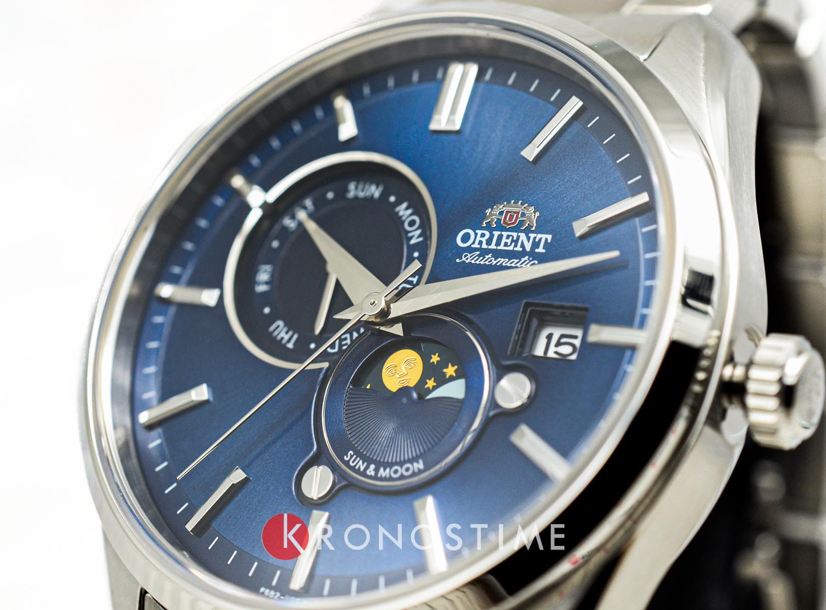 Orient Orient Sun & Moon RA-AK0303L (RN-AK0303L)  - задняя крышка металл сталь корпуса, япония часы