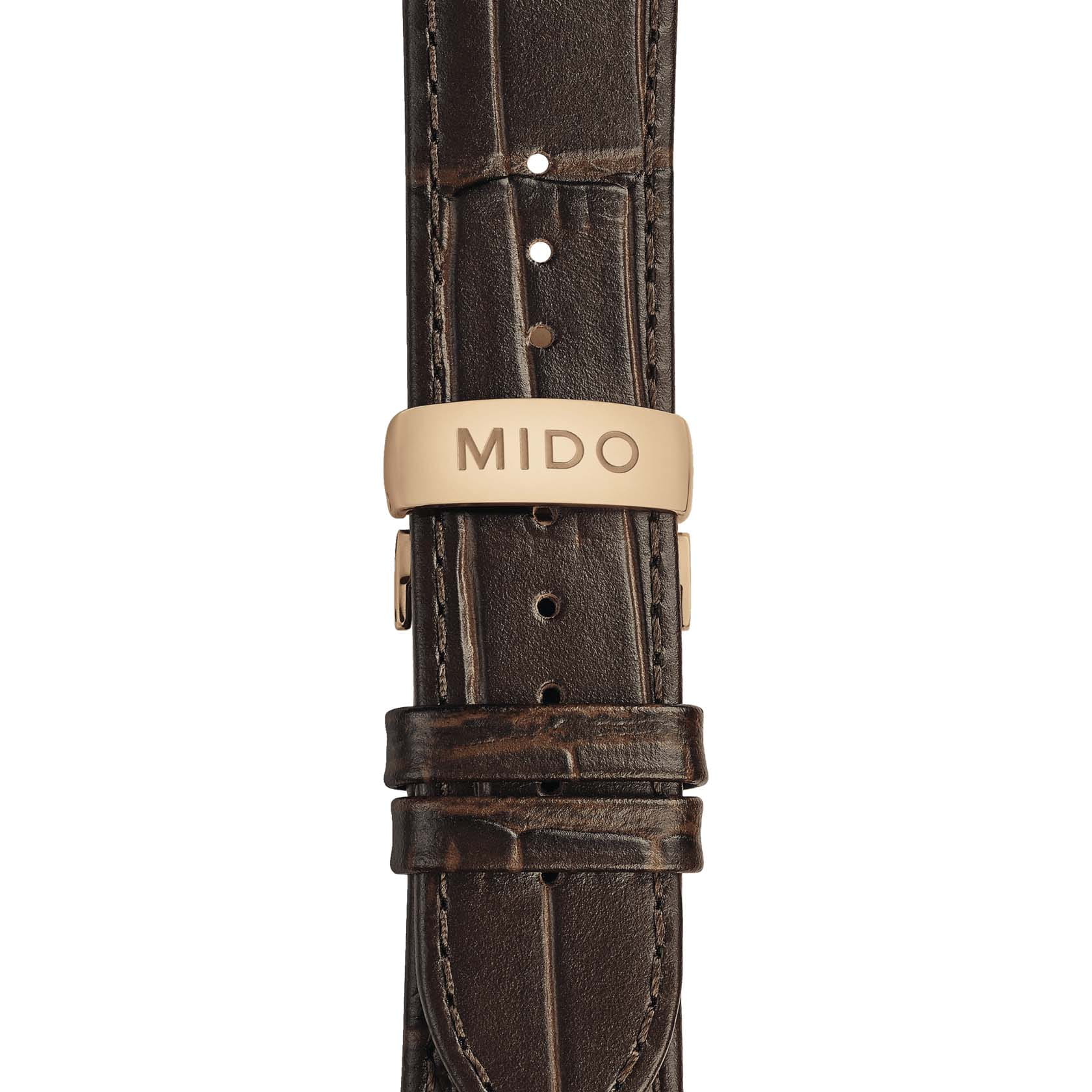 Оригинальные часы Mido Mido Baroncelli Signature M037.407.36.061.00 механические калибр механизма mido calibre 80 (на базе eta c07.611) общий вид
