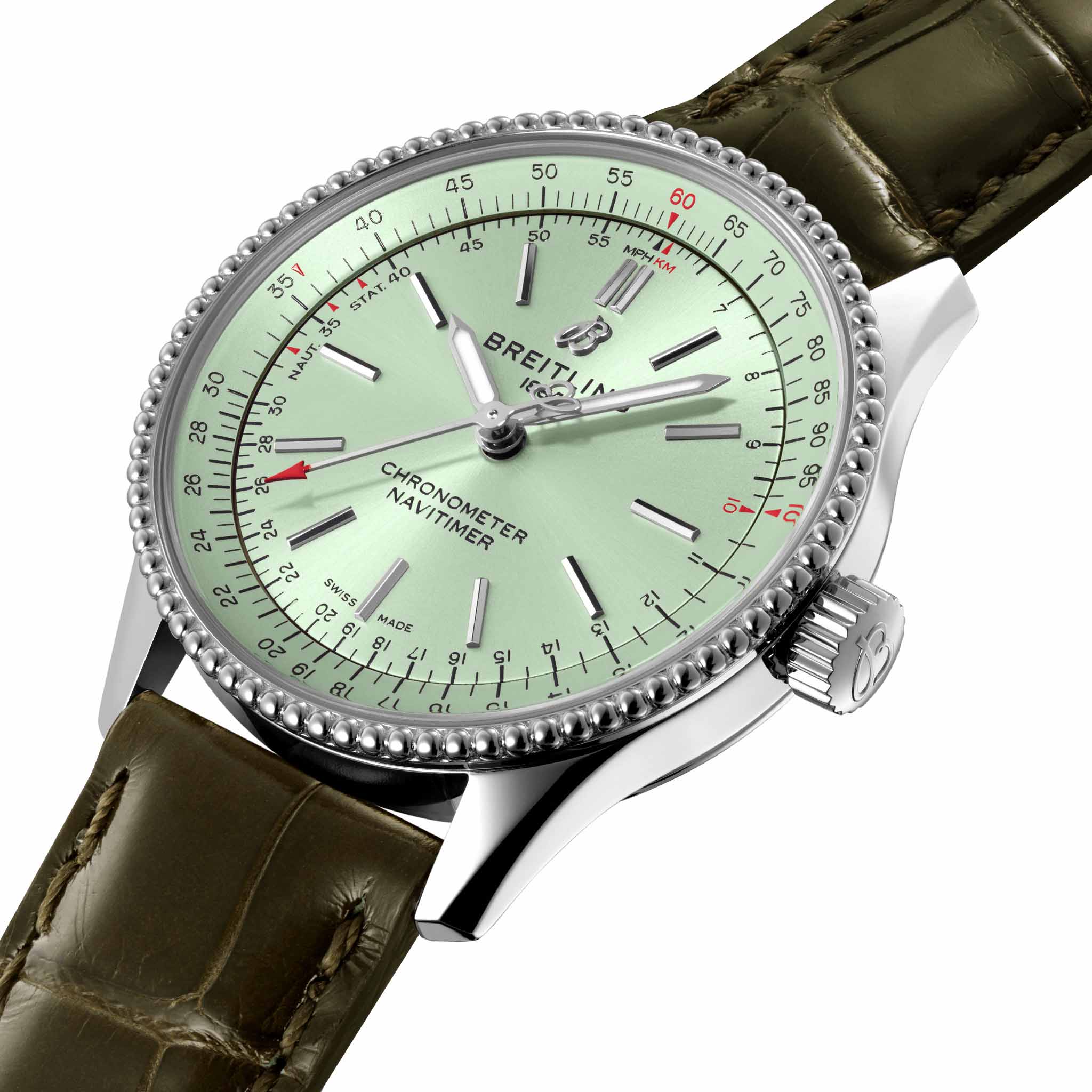 Оригинальные часы Breitling Breitling Navitimer Automatic 35 A17395361L1P2 механические калибр механизма breitling 17 общий вид