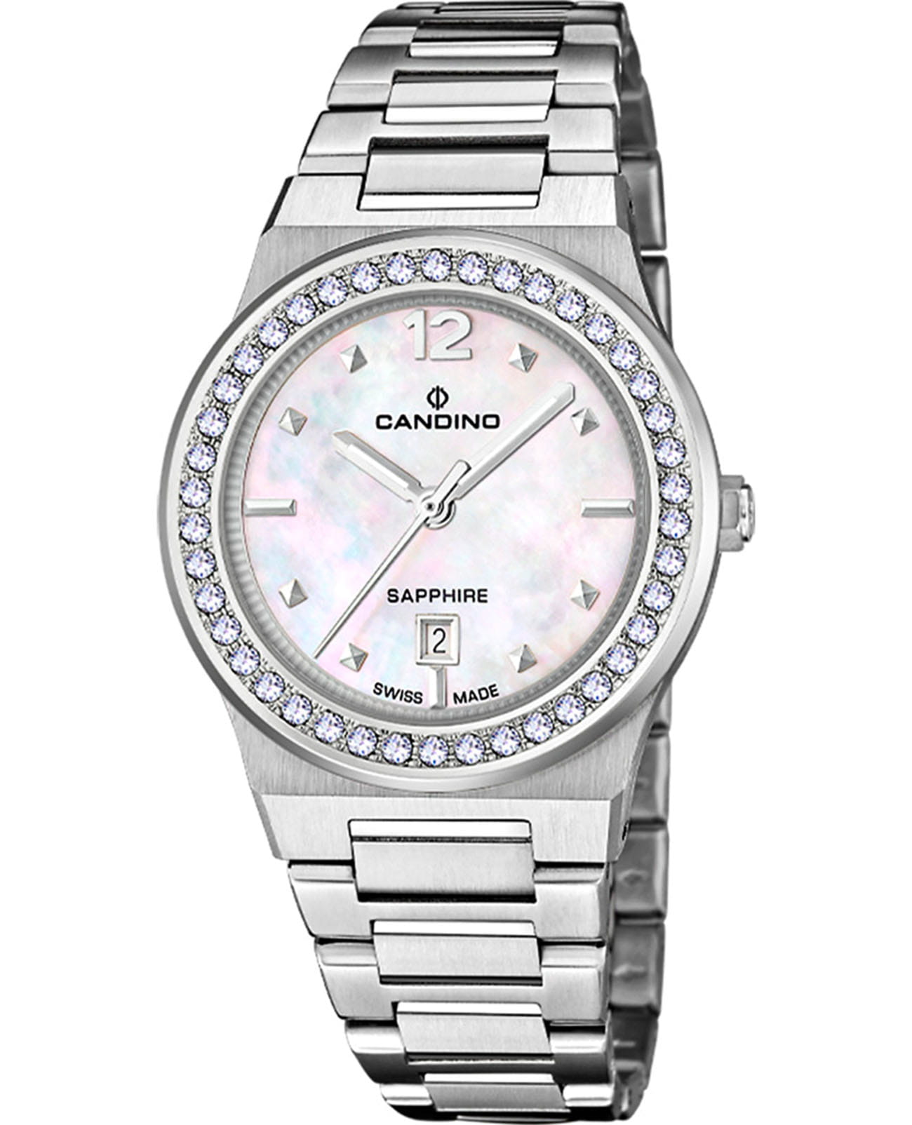 Candino Candino Lady Elegance C4749/A  C4749/A кварцевые женские часы перламутровый циферблат, браслет нержавеющая сталь — вид спереди