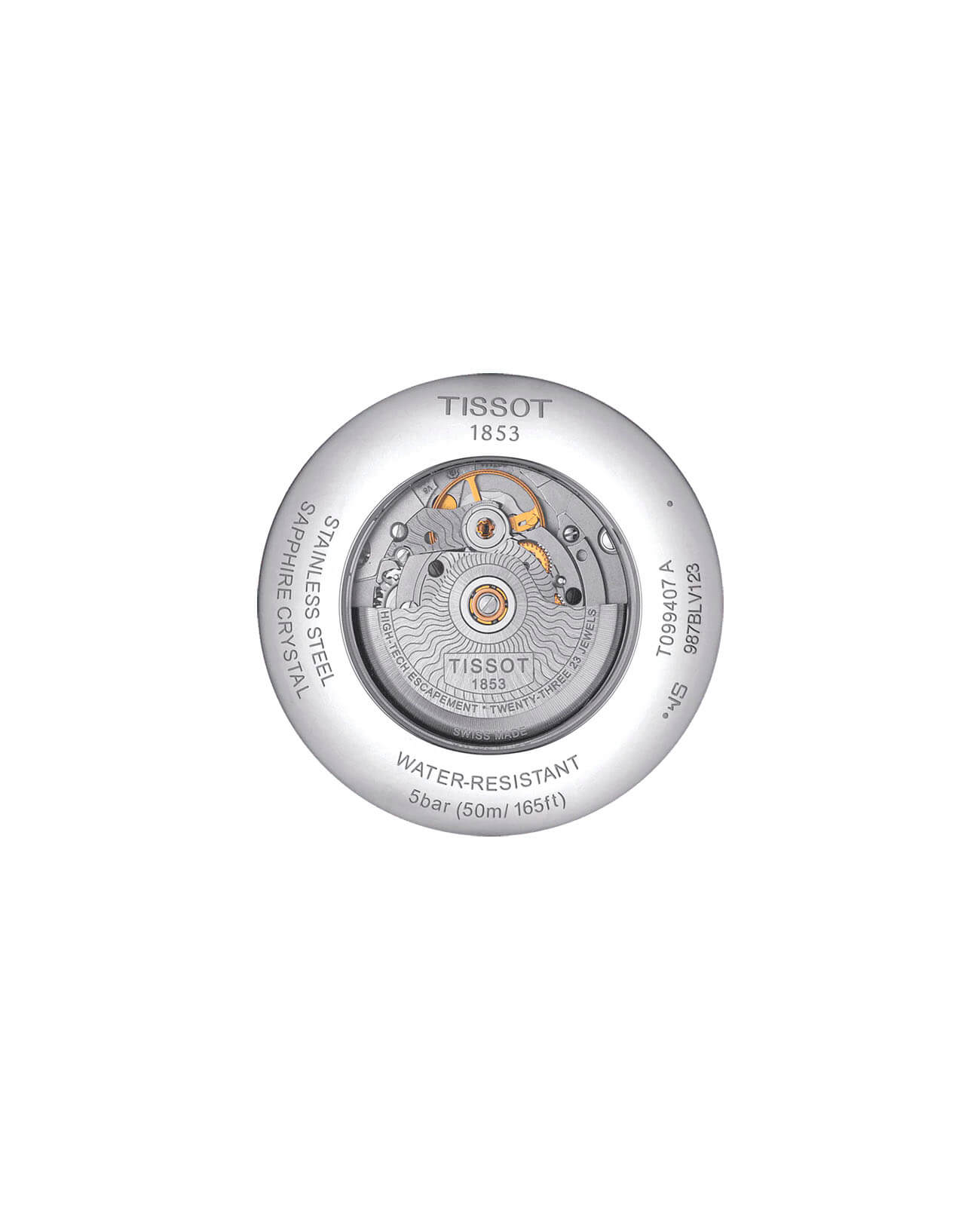 Tissot Tissot Chemin des Tourelles Powermatic 80 T099.407.11.058.00, t-classic швейцария мужские часы на браслете нержавеющая сталь боковой вид