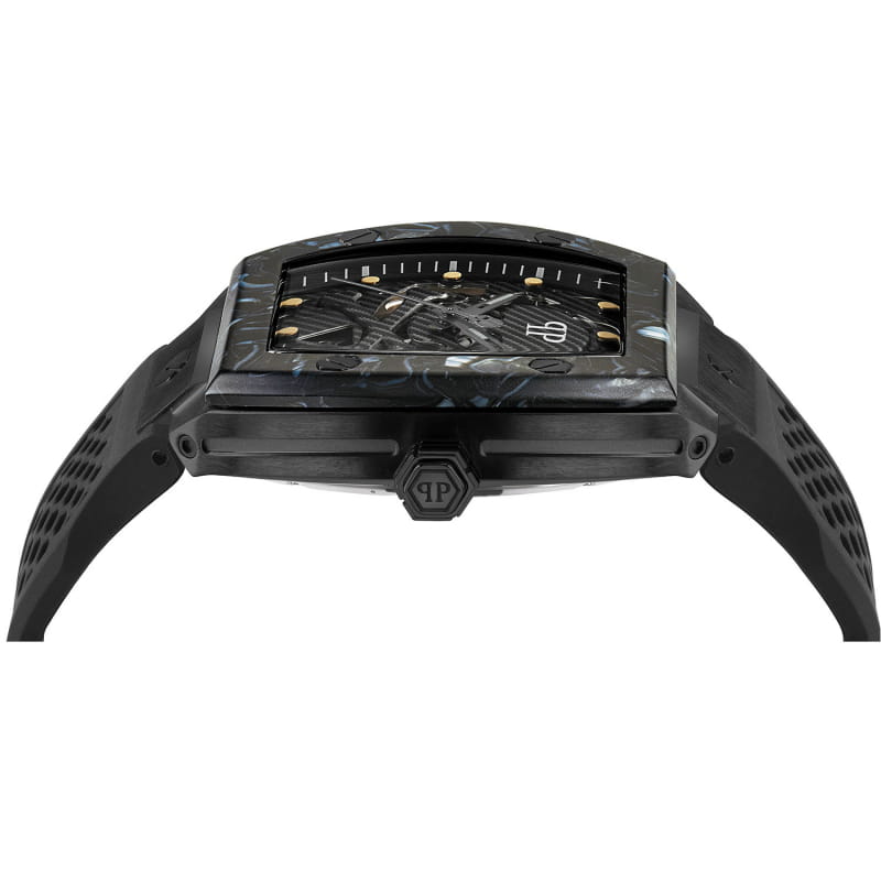 Philipp Plein Philipp Plein The Skeleton PWBAA0221, the skeleton германия мужские часы на браслете силикон боковой вид