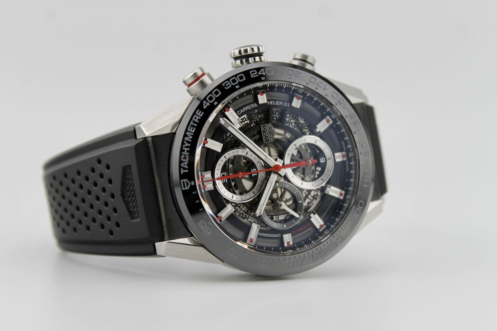 Оригинальные часы TAG Heuer TAG Heuer Carrera CAR201V.FT6046 механические калибр механизма calibre heuer 01 общий вид