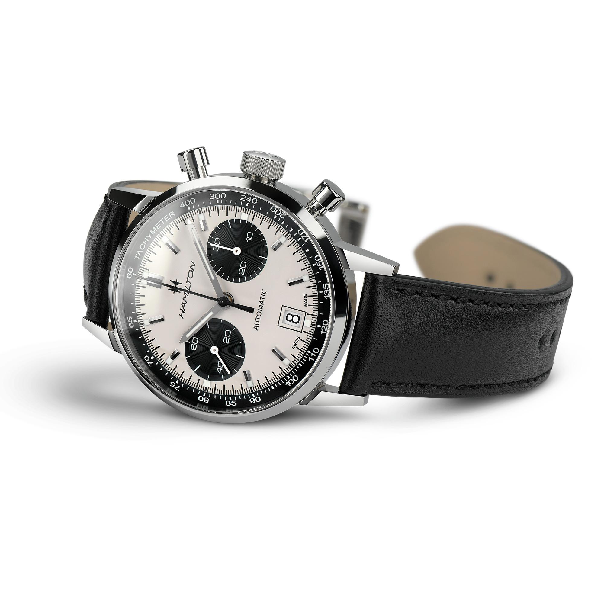 Hamilton Hamilton American Classic Intra-Matic Auto Chrono H38416711 мужские часы белый циферблат на запястье