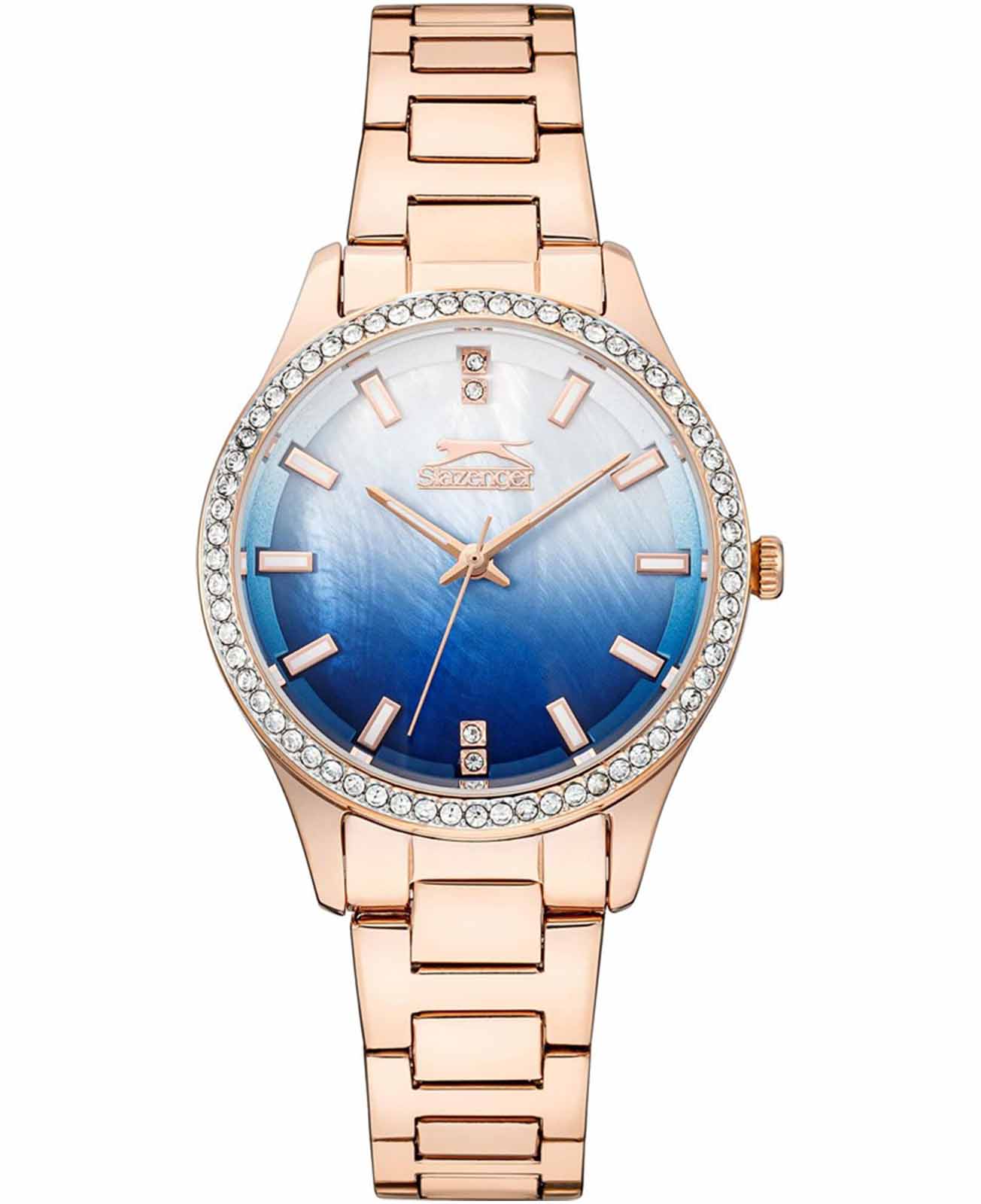 Slazenger Slazenger SL.09.2222.3.04  SL.09.2222.3.04 кварцевые женские часы  циферблат, браслет нержавеющая сталь с ip-покрытием — вид спереди