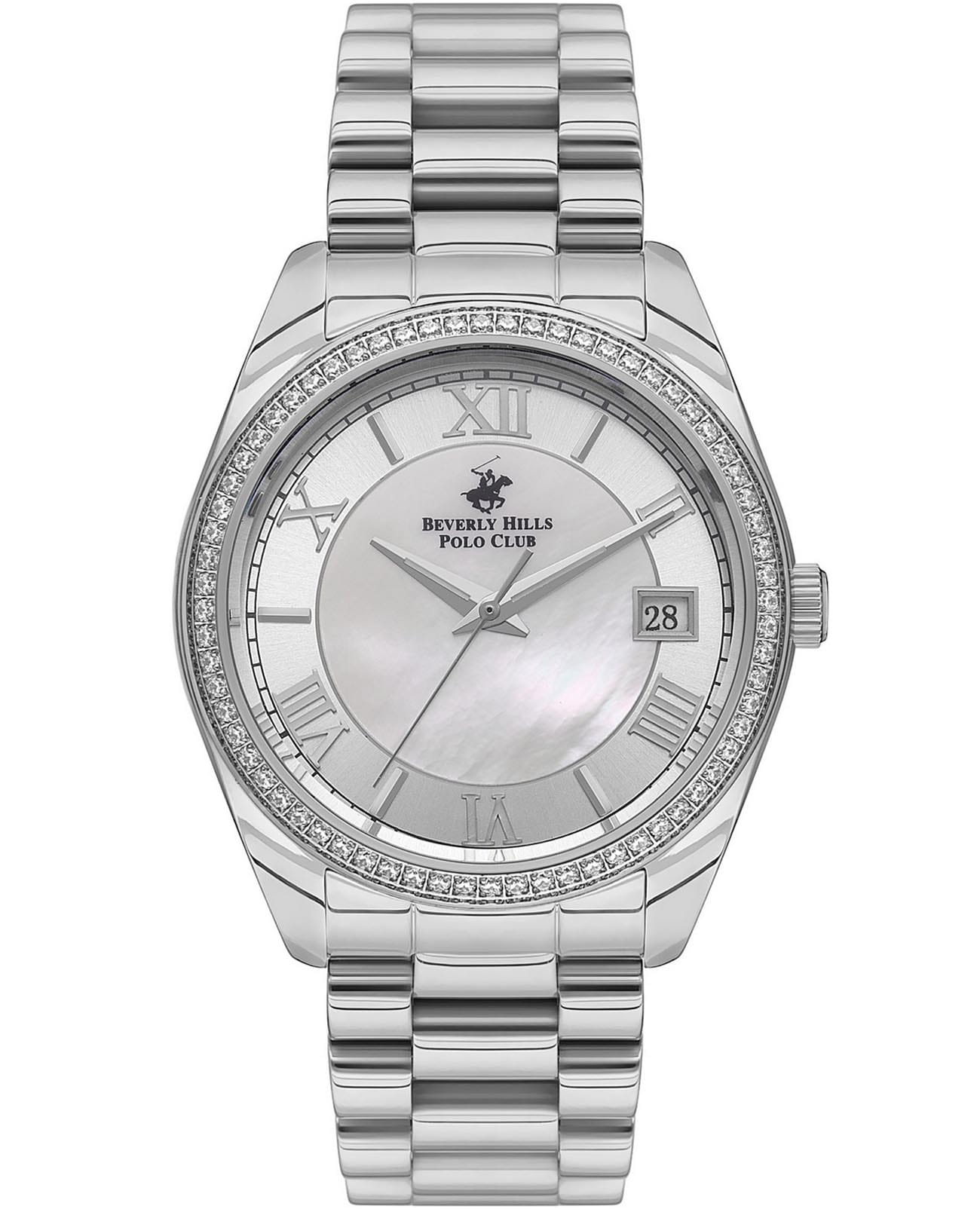 Beverly Hills Polo Club Beverly Hills Polo Club BP3592C.320  BP3592C.320 кварцевые женские часы перламутровый циферблат, браслет нержавеющая сталь — вид спереди
