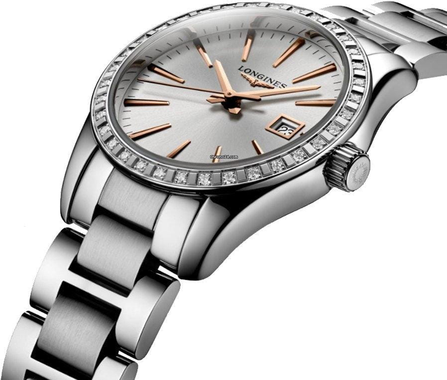 Longines Longines Conquest Classic  L2.286.0.72.6 женские часы серебристый циферблат на запястье
