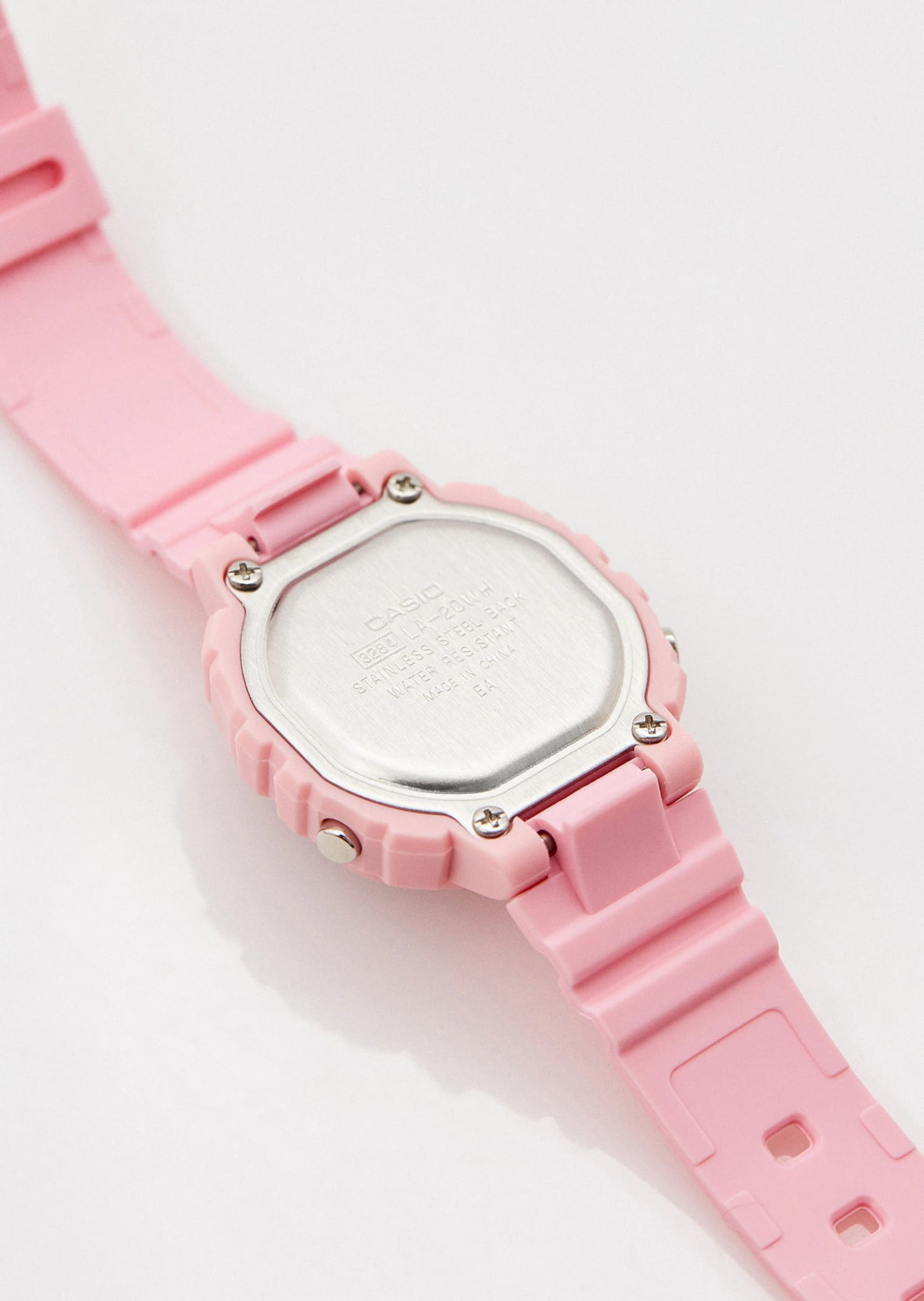 Casio Casio Collection LA-20WH-4A1DF (LA-20WH-4A1) кварцевые женские часы часы крупный план серый циферблата