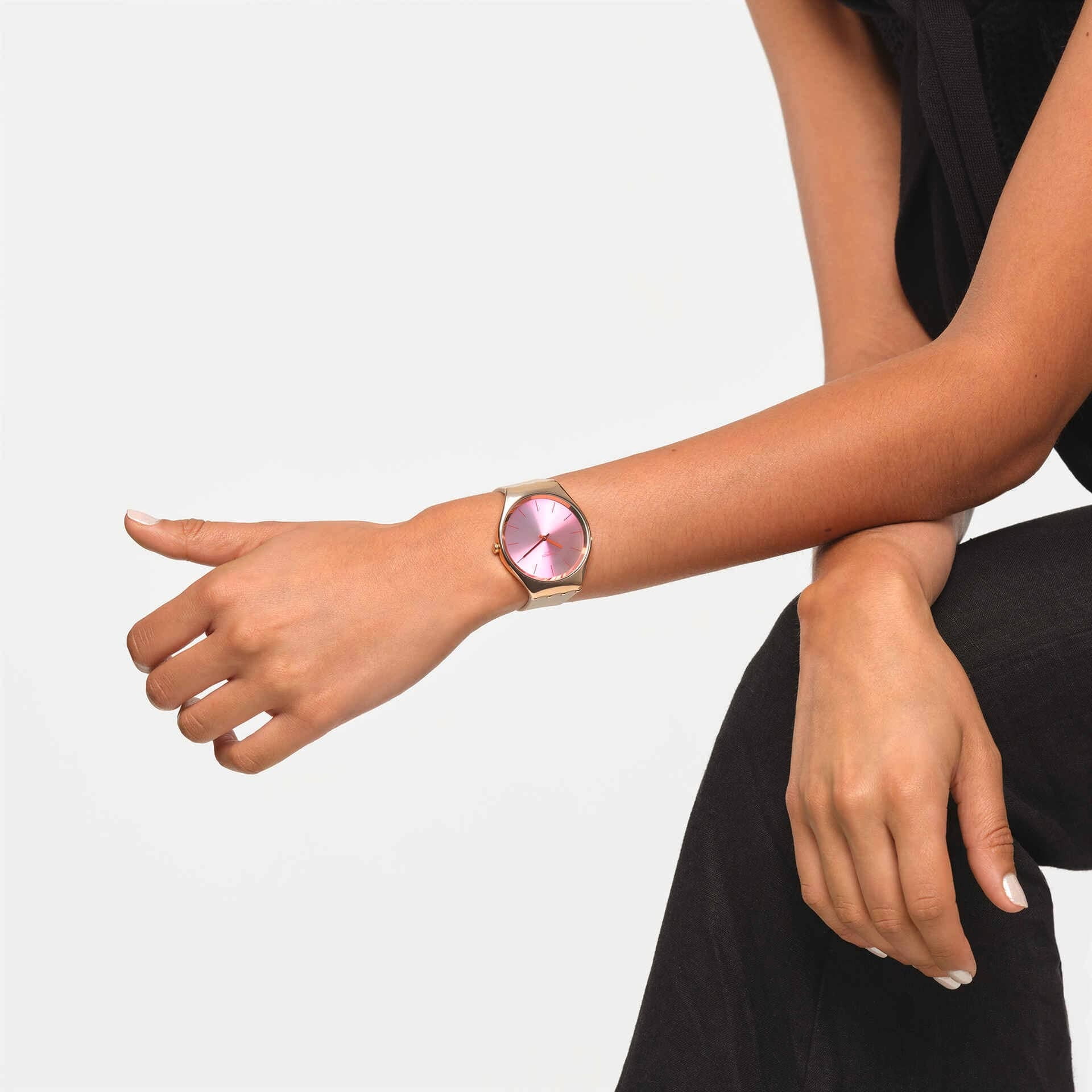 Swatch Swatch Skin Irony SYXG122, irony швейцария женские часы на браслете силикон боковой вид