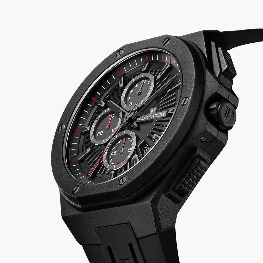 Jacques Philippe Jacques Philippe Militia JPQGC514411,  швейцария мужские часы на браслете силикон боковой вид