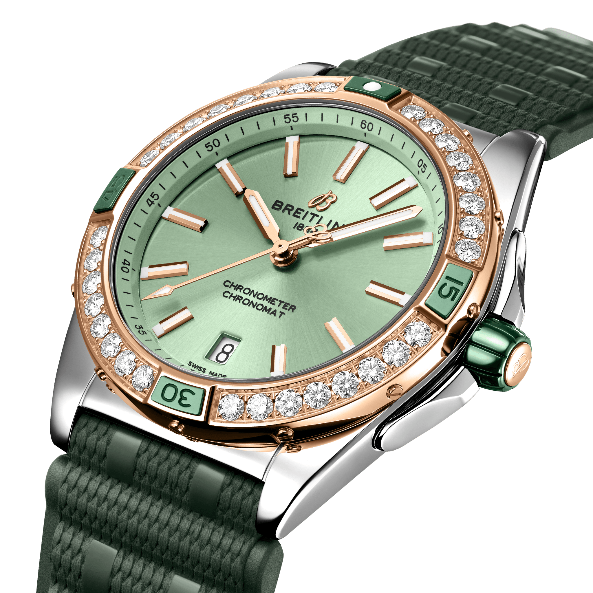 Breitling Breitling Super Chronomat Automatic 38 U17356531L1S1 , наручные женские часы фото под углом