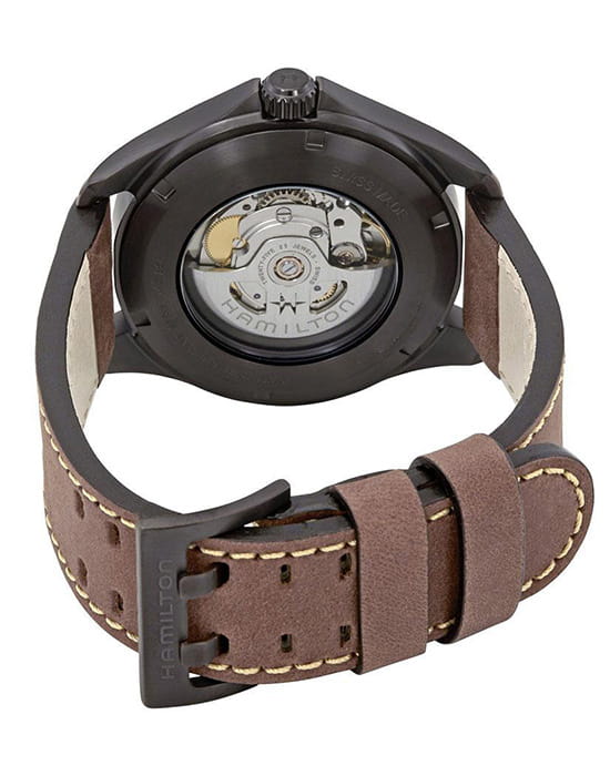 Hamilton Hamilton Khaki Aviation Day Date Auto H64605531  - задняя крышка сталь корпуса, швейцария часы