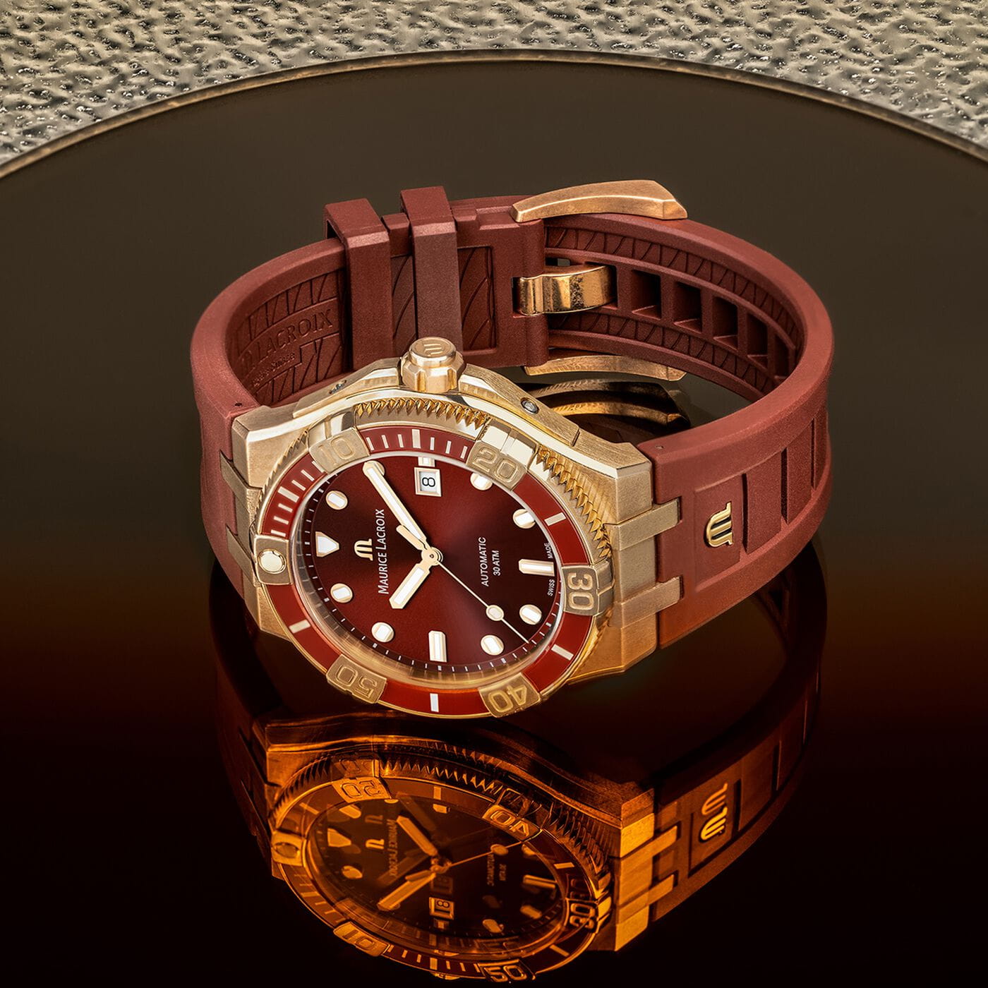 Maurice Lacroix Maurice Lacroix Aikon Venturer Asia Special Edition AI6058-BRZ6B-530-6 мужские часы коричневый циферблат на запястье