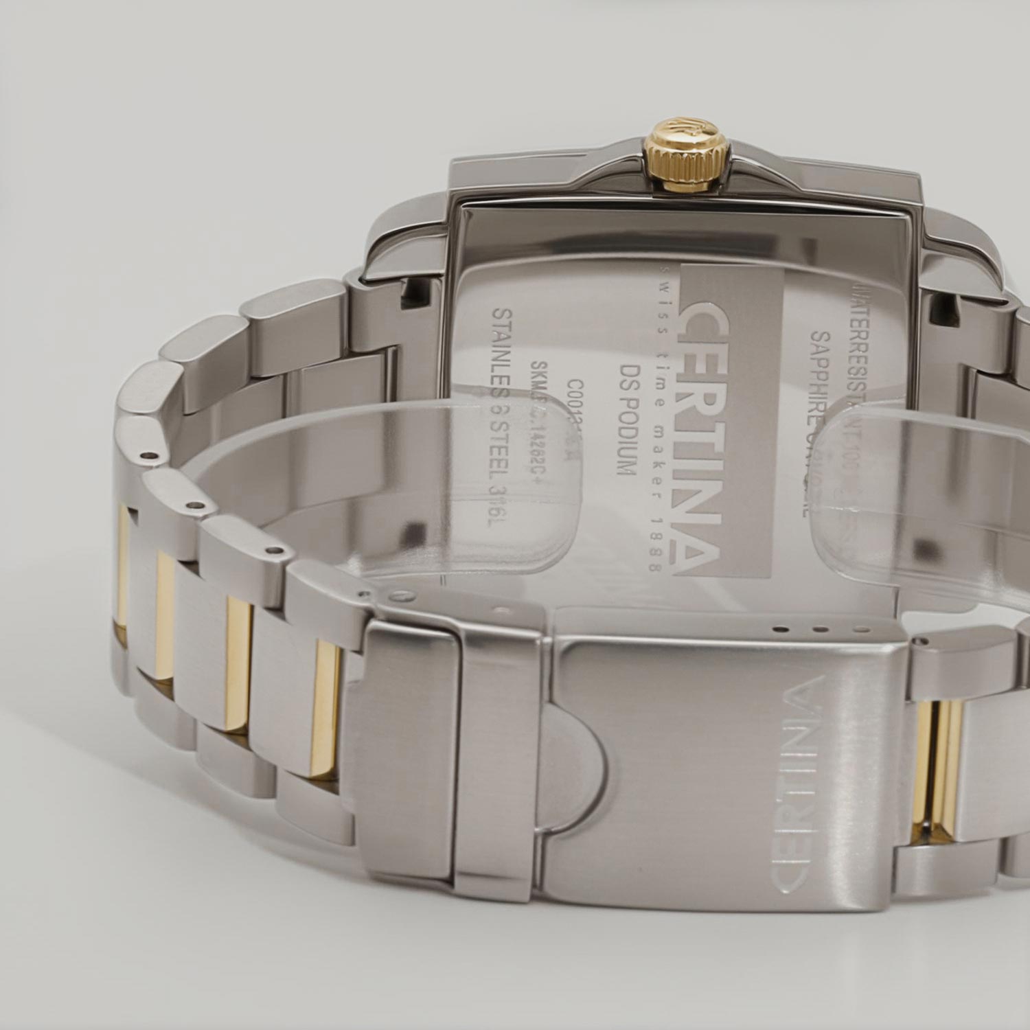 Certina Certina DS Podium C001.310.22.037.00 кварцевые женские часы часы крупный план серебристый циферблата