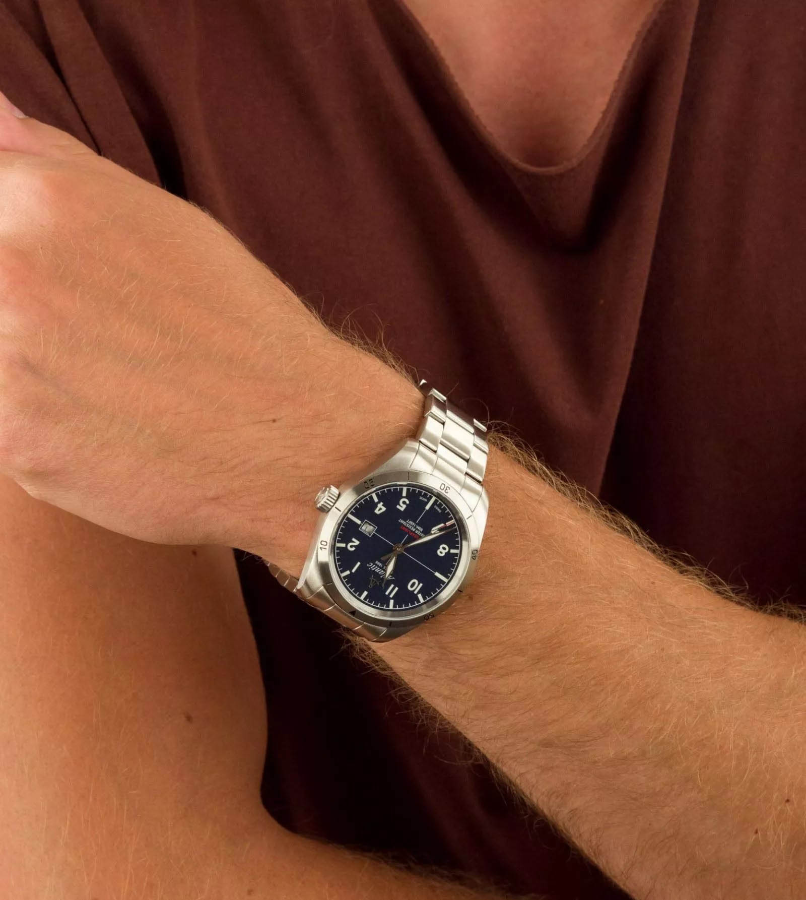 Atlantic 70356.41.55 мужские часы застежка крупным планом