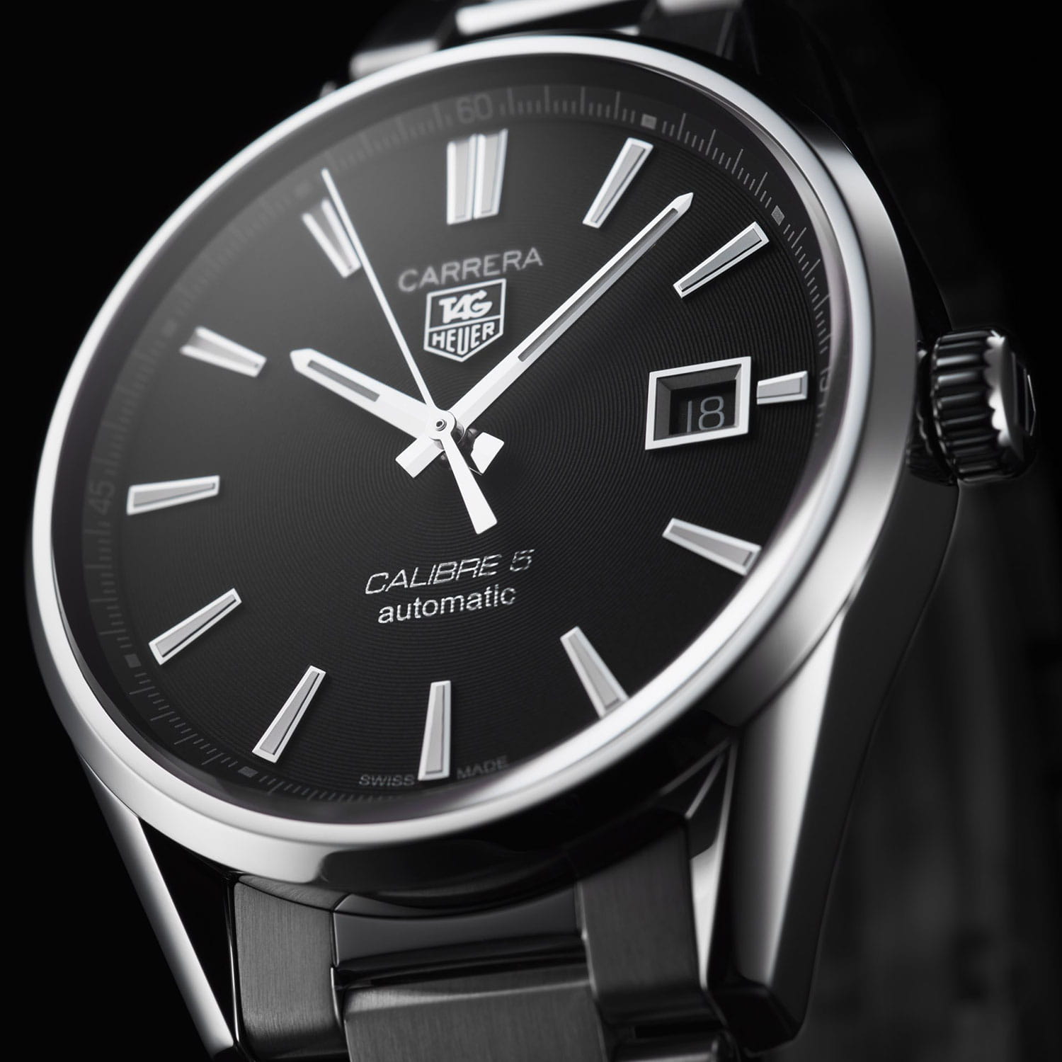 Оригинальные часы TAG Heuer TAG Heuer Carrera WAR211A.BA0782 механические калибр механизма calibre 5 общий вид