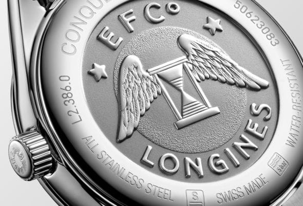 Longines Longines Conquest Classic  L2.286.0.72.6  - задняя крышка сталь корпуса, швейцария часы