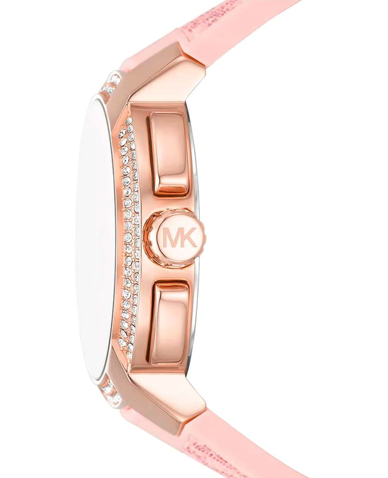 Michael Kors Michael Kors Sidney MK7222,  сша женские часы на браслете кожаный боковой вид