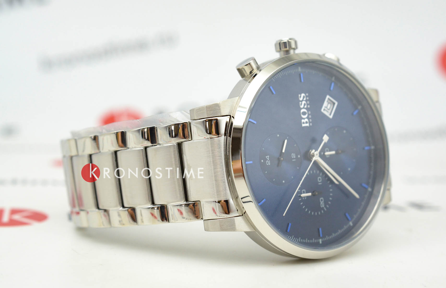 Hugo Boss Hugo Boss Integrity HB1513779 мужские часы синий циферблат на запястье