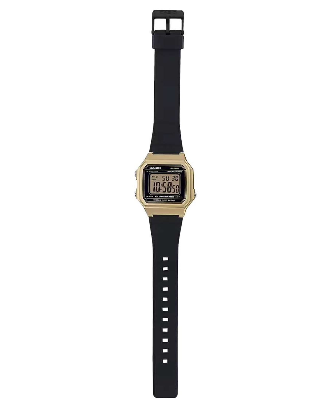 Casio W-217HM-9AVEF мужские часы застежка крупным планом