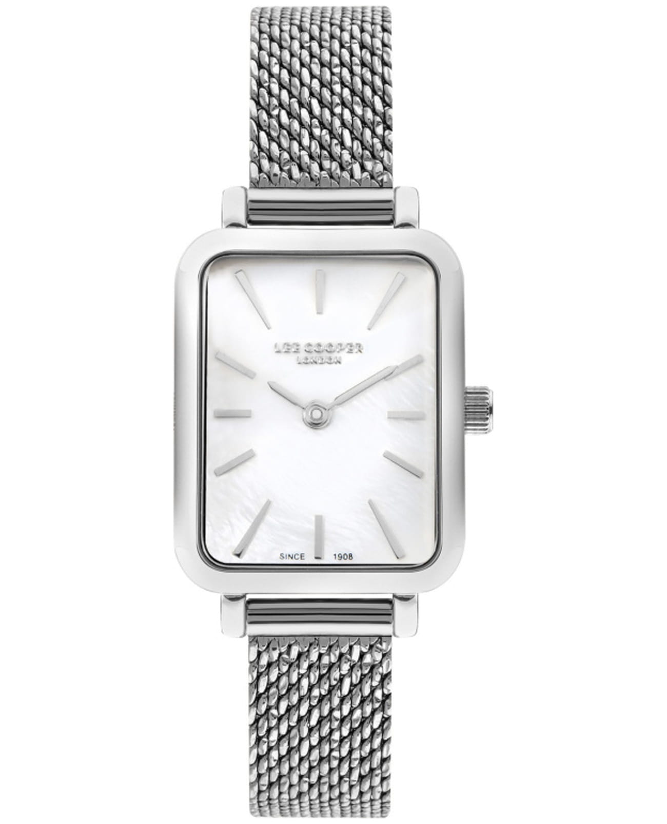 Lee Cooper Lee Cooper LC07815.320  LC07815.320 кварцевые женские часы белый циферблат, браслет нержавеющая сталь — вид спереди