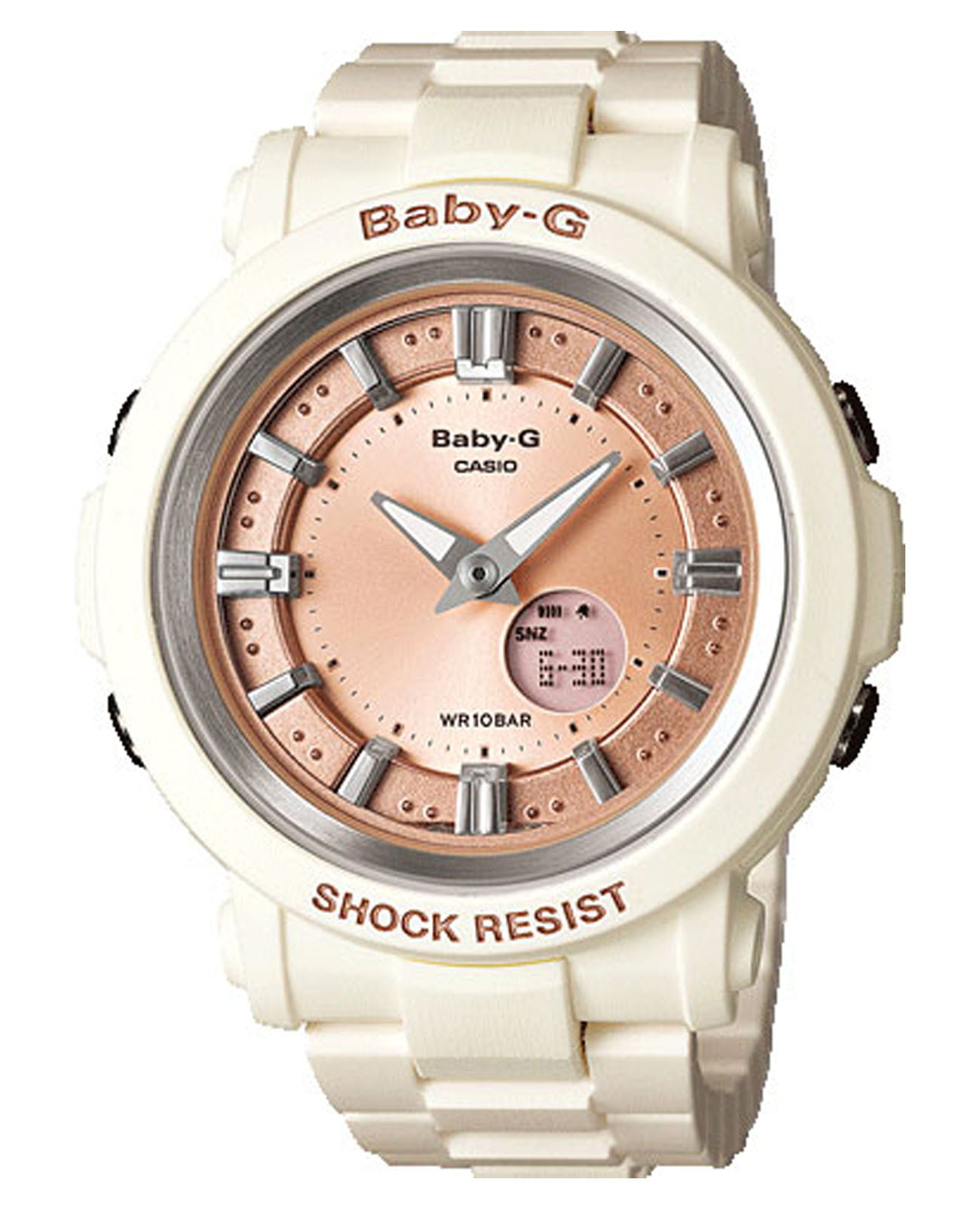 Casio Casio Baby-G BGA-300-7A2DR  BGA-300-7A2DR кварцевые женские часы  циферблат, браслет пластик — вид спереди