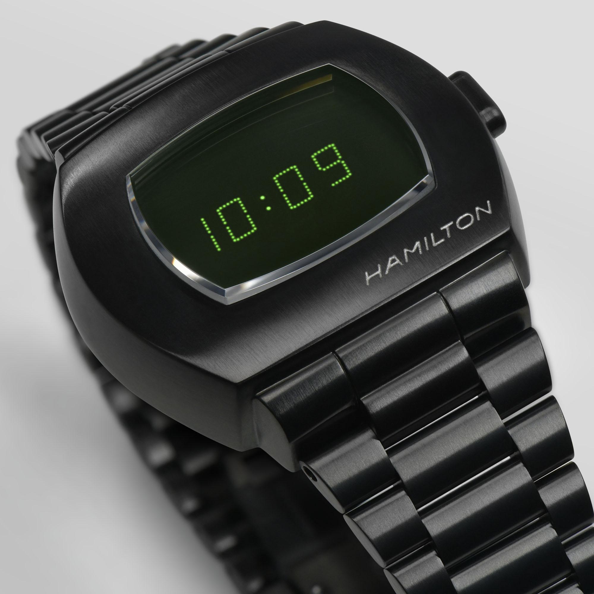 Оригинальные часы Hamilton Hamilton American Classic PSR MTX Digital Quartz H52434130 кварцевые калибр механизма  общий вид