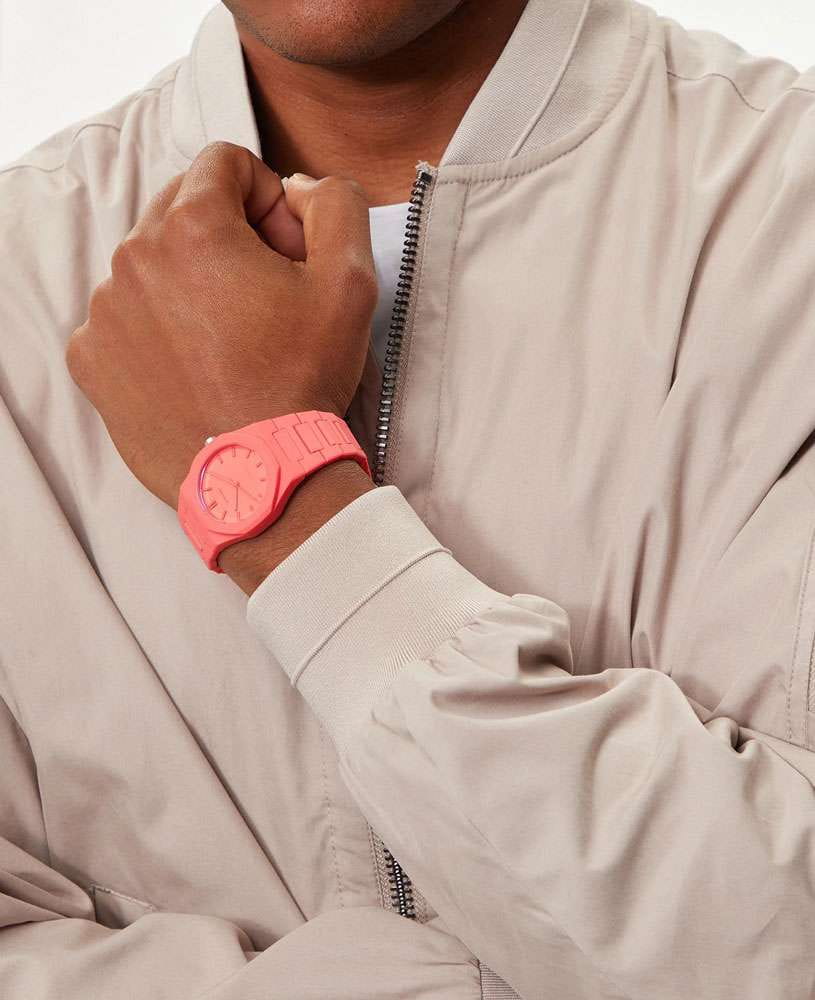 D1 Milano D1 Milano Polycarbon PCBU05 мужские часы красный циферблат на запястье