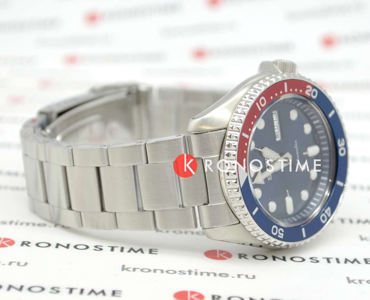 Seiko Seiko 5 Sports SRPD53K1, 5 sports япония мужские часы на браслете нержавеющая сталь боковой вид
