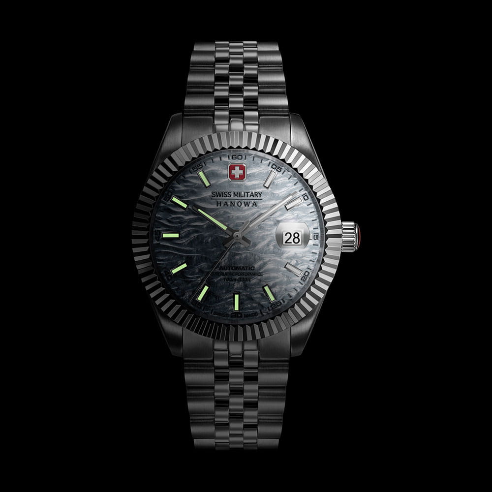Swiss Military Hanowa Swiss Military Hanowa Master Diligenter SMWGL0005405 мужские часы голубой циферблат на запястье