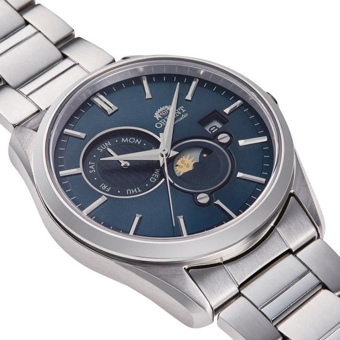 Orient Orient Sun & Moon RA-AK0308L (RN-AK0308L) мужские часы синий циферблат на запястье