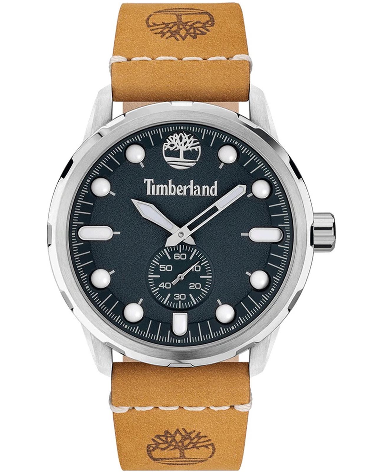 Timberland Timberland Adirondack TDWGA0028501  TDWGA0028501 кварцевые мужские часы синий циферблат, браслет кожаный — вид спереди