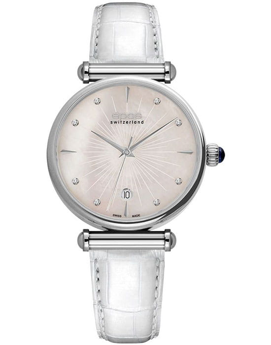 Epos Epos Passion 8000.700.20.90.10  8000.700.20.90.10 кварцевые женские часы перламутровый циферблат, браслет кожаный — вид спереди