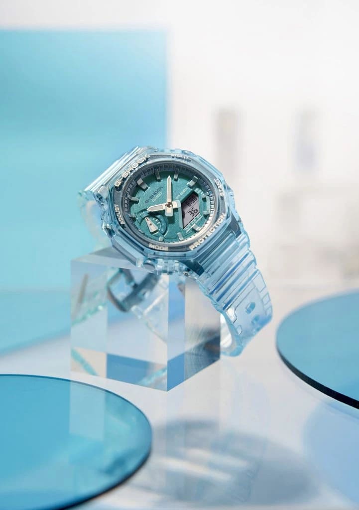 Casio Casio G-Shock GMA-S2100SK-2A женские часы зеленый циферблат на запястье