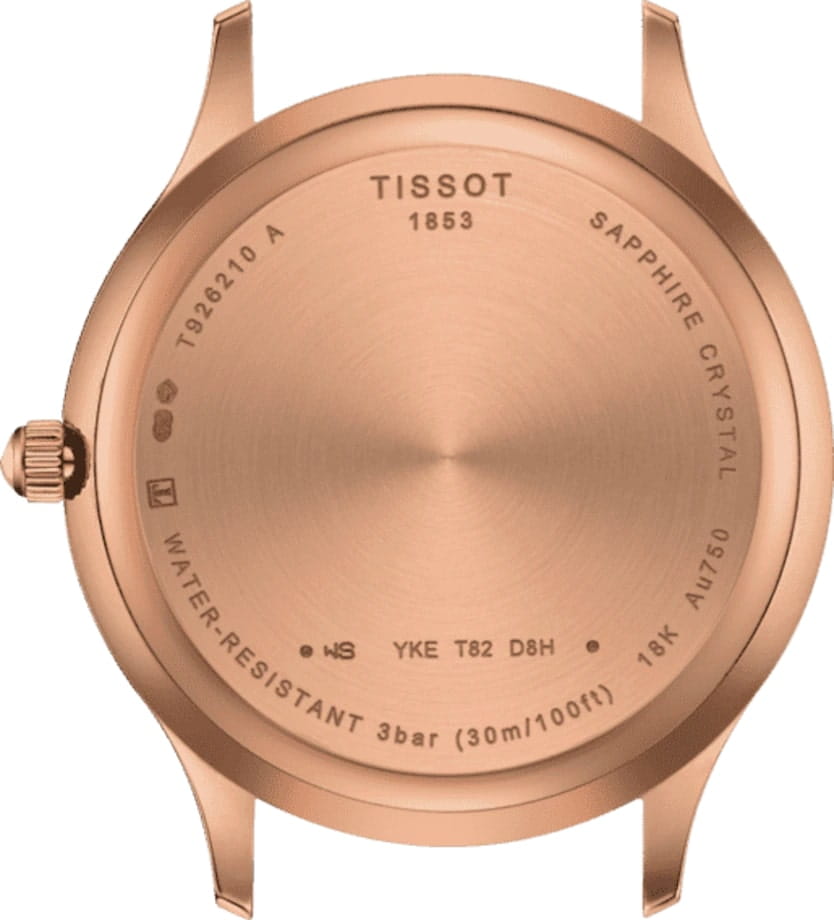 Tissot Tissot Excellence Lady 18K Gold T926.210.76.261.01, t gold швейцария женские часы на браслете кожаный боковой вид