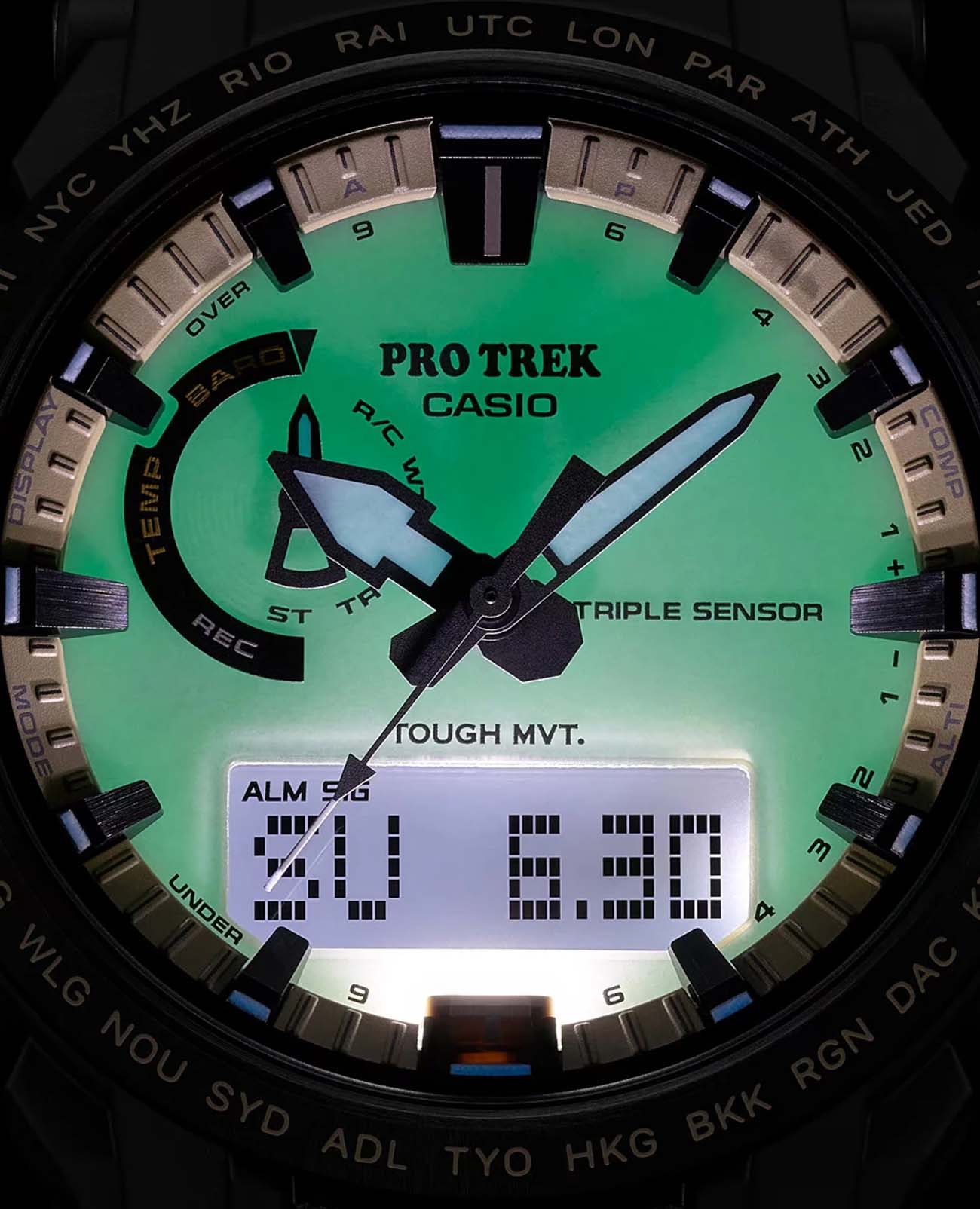 Casio Casio Pro Trek PRW-61LD-5 PRW - задняя крышка пластик металл сталь корпуса, япония часы