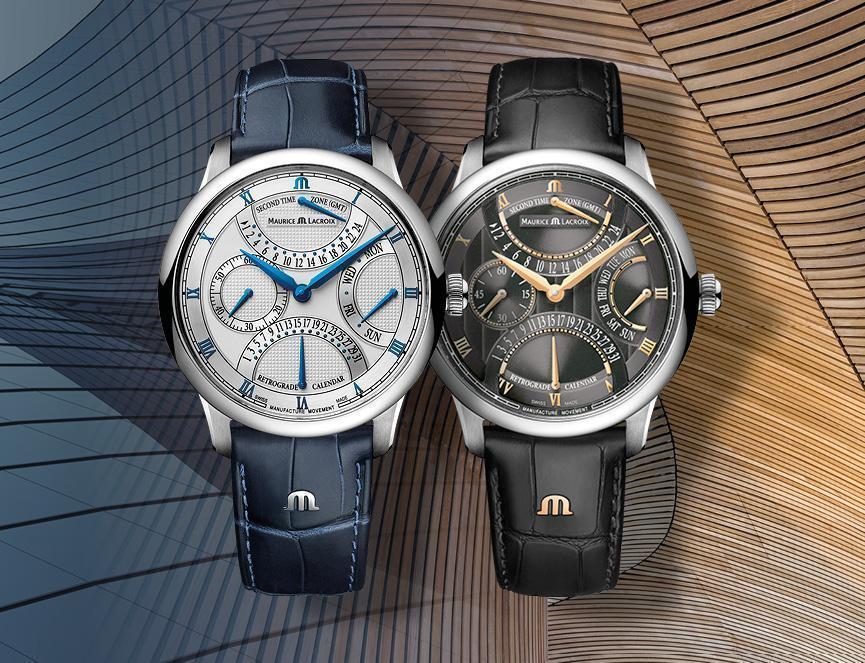 Оригинальные часы Maurice Lacroix Maurice Lacroix Masterpiece Triple Retrograde MP6538-SS001-310-1 механические калибр механизма ml206 общий вид