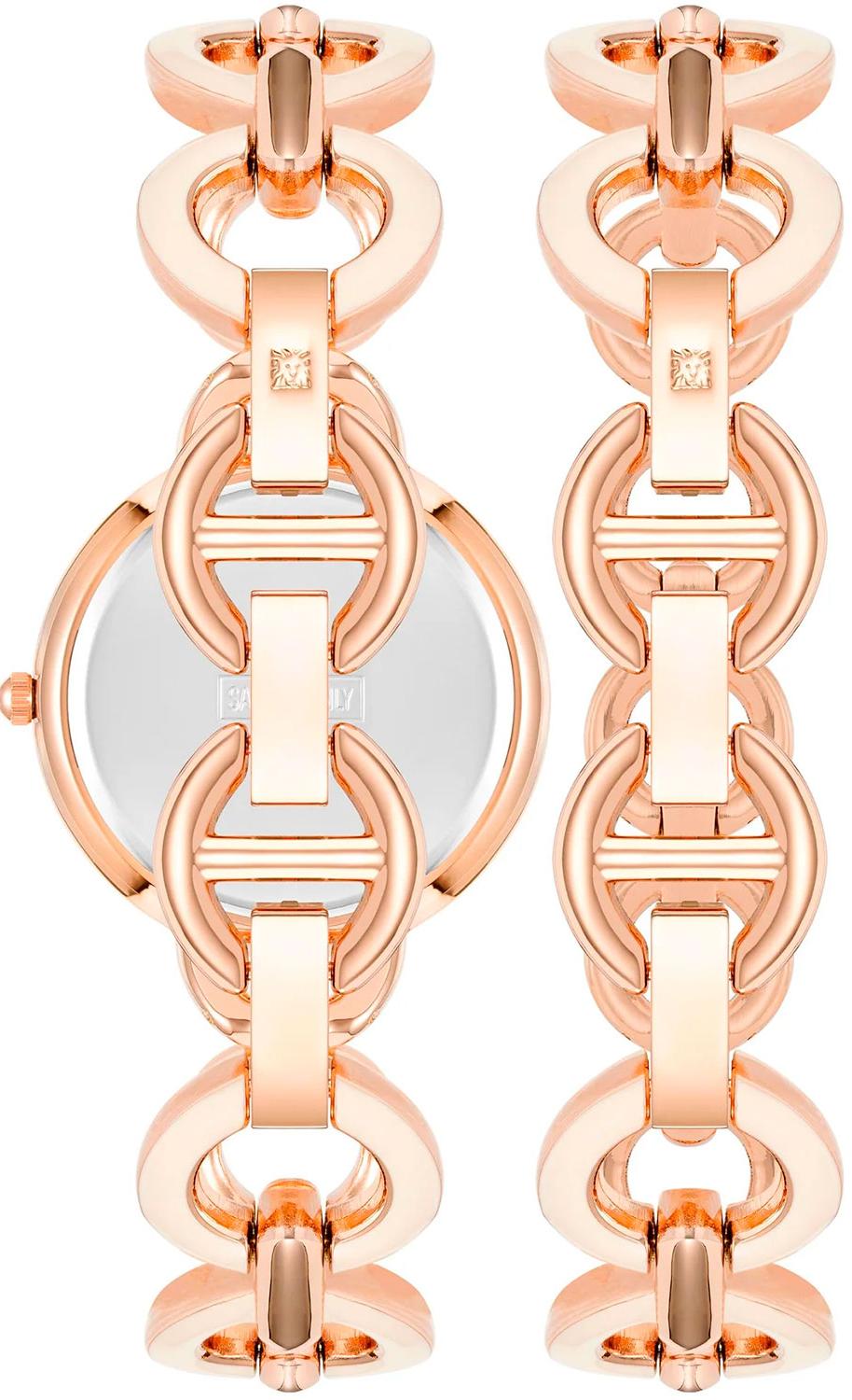 Anne Klein Anne Klein Box Set 4066BHST,  сша женские часы на браслете нержавеющая сталь с ip-покрытием боковой вид