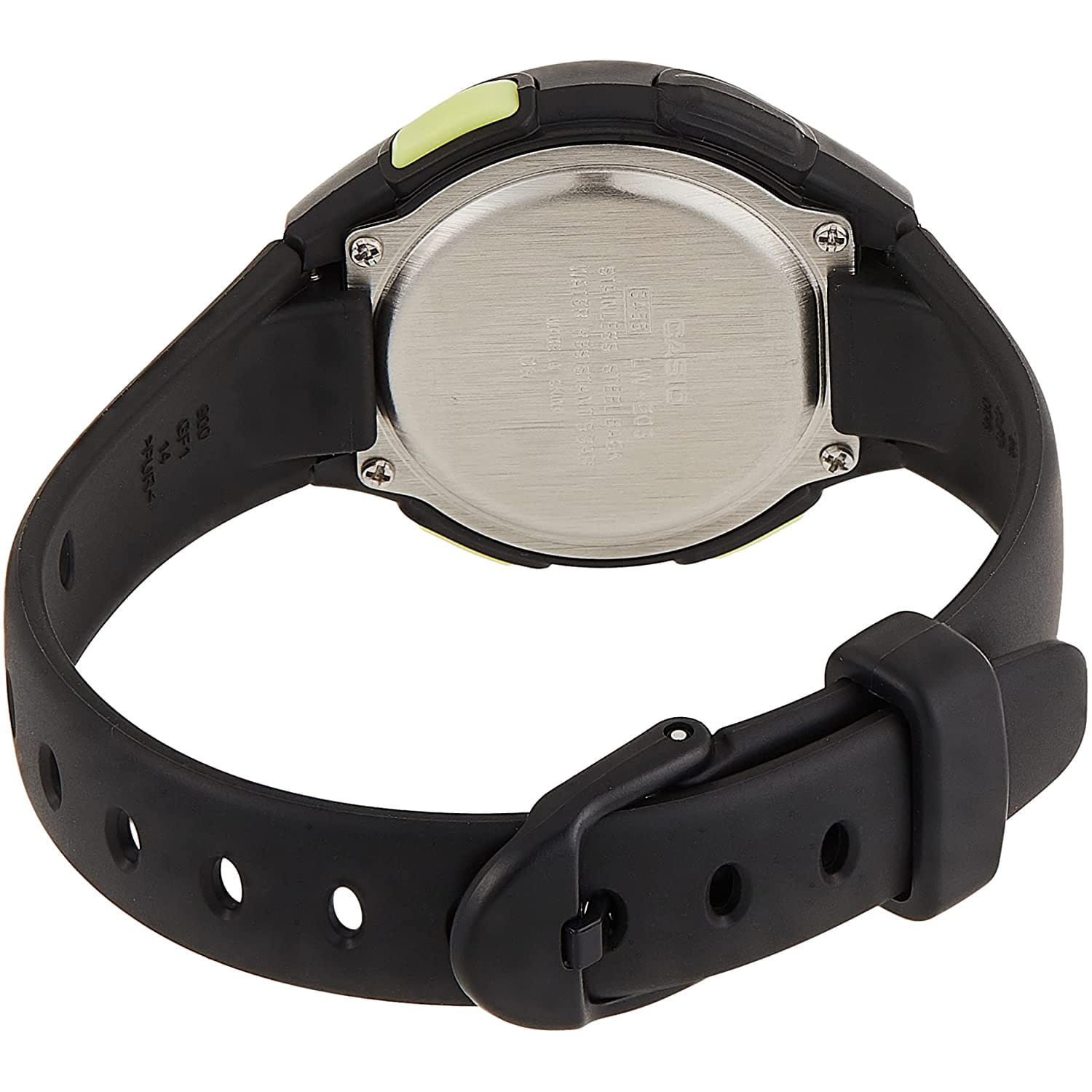Casio Casio Collection Digital LW-203-1BVDF (LW-203-1B) кварцевые женские часы часы крупный план серый циферблата