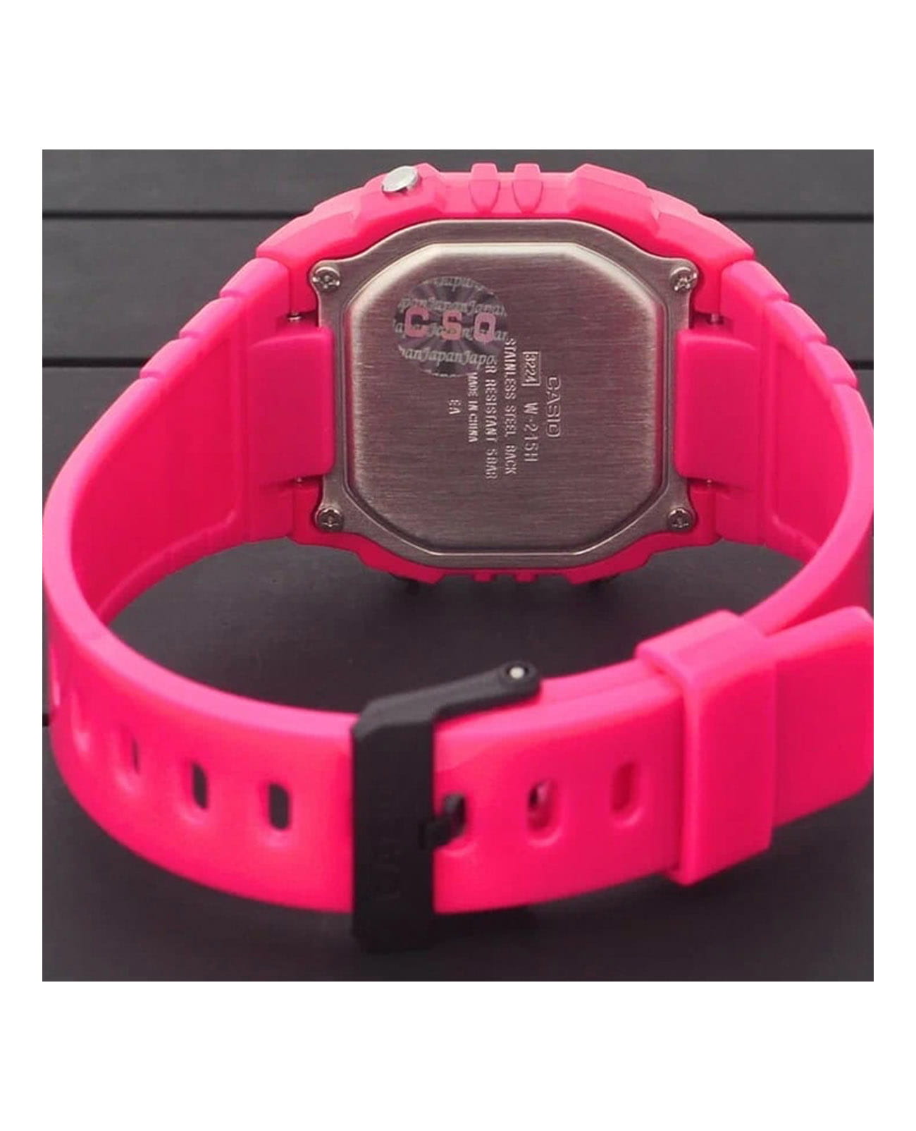 Casio Casio Collection W-215H-4AVDF (W-215H-4A), collection япония мужские часы на браслете пластик боковой вид