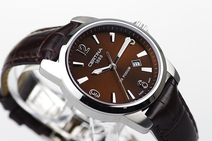 Certina Certina C025.210.16.297.00, ds podium швейцария женские часы на браслете кожаный боковой вид