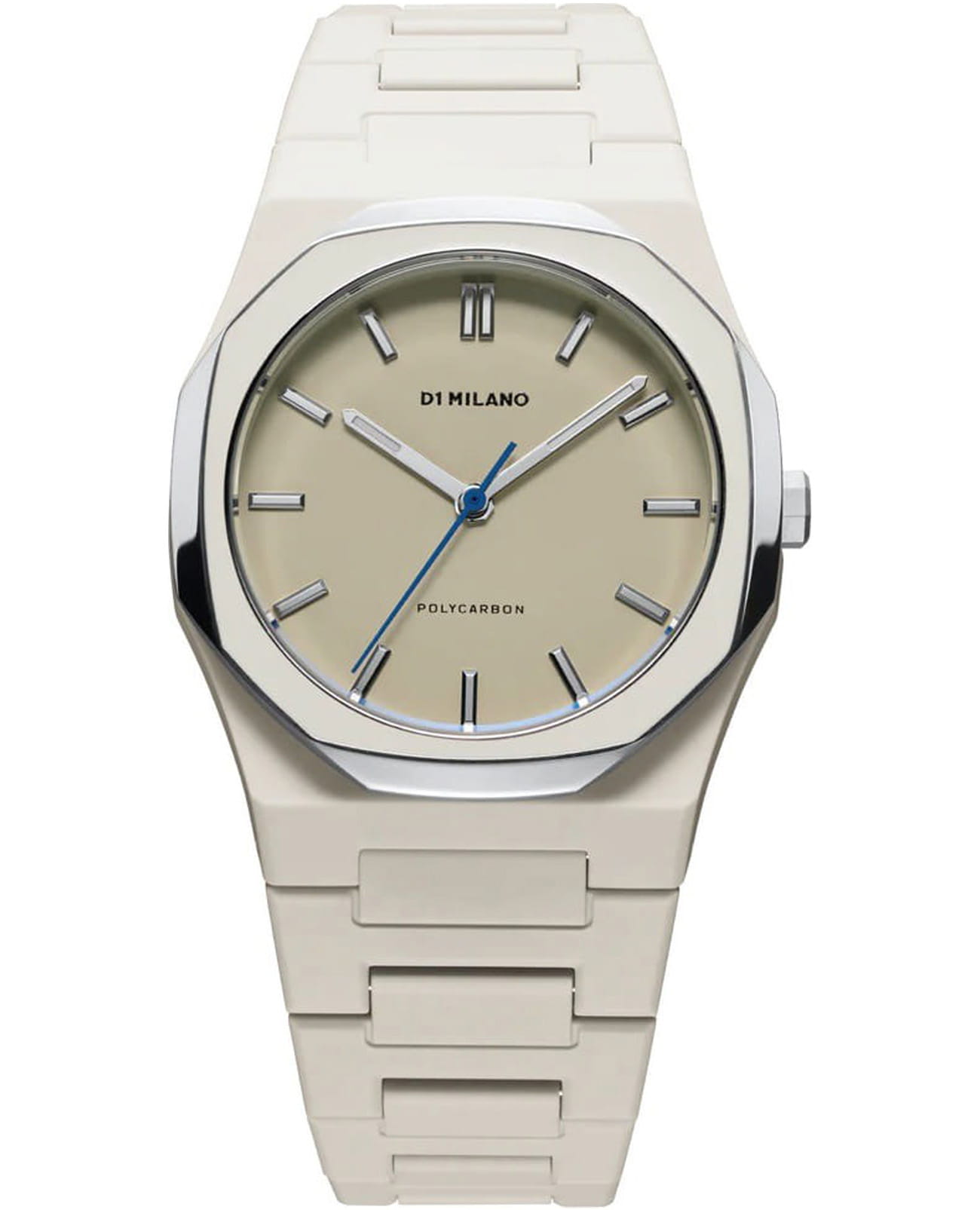D1 Milano D1 Milano Polycarbon Grey Mesh PCBU16  PCBU16 кварцевые женские часы бежевый циферблат, браслет пластик — вид спереди