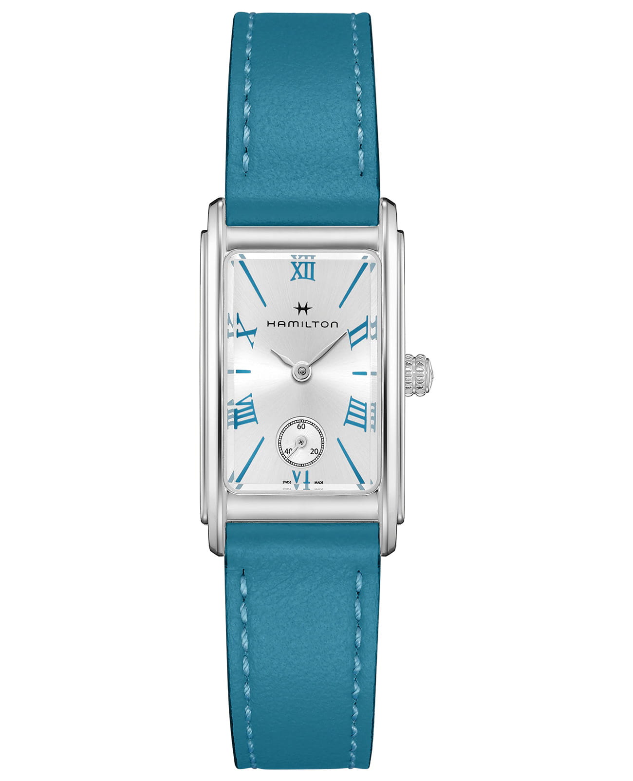 Hamilton Hamilton American Classic Ardmore Quartz H11221650  H11221650 кварцевые женские часы серебристый циферблат, браслет кожаный — вид спереди